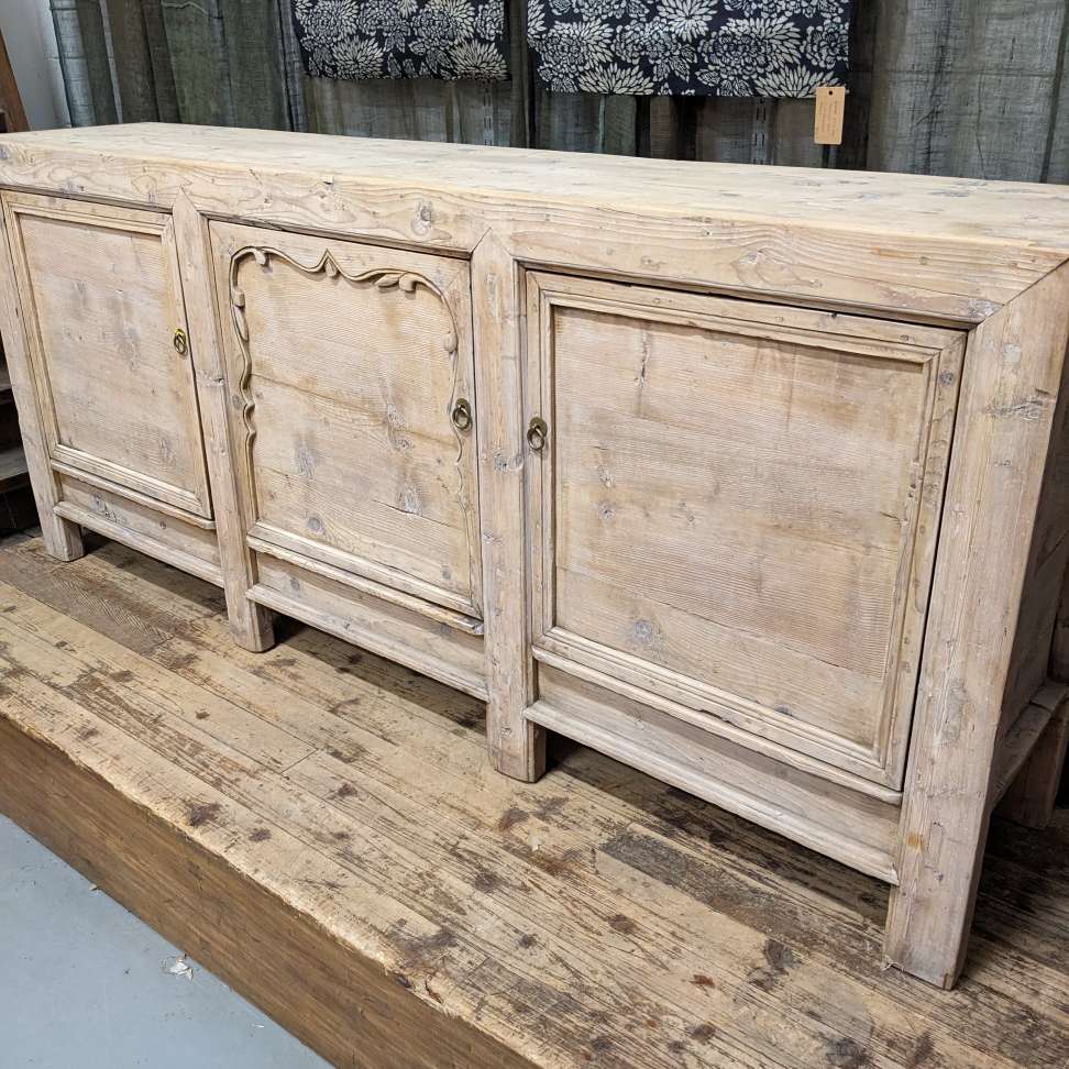 Antique Chinese Sideboard From Gansu Province - Cypress | c.1900