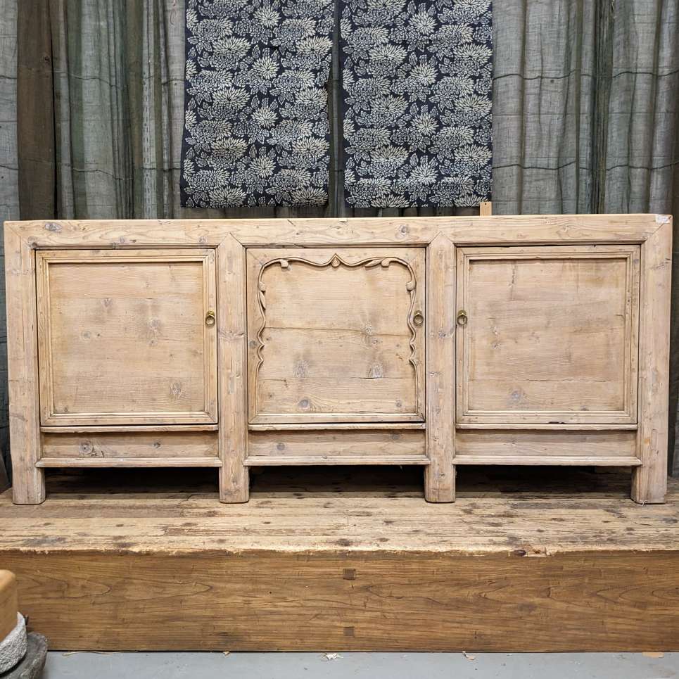 Antique Chinese Sideboard From Gansu Province - Cypress | c.1900