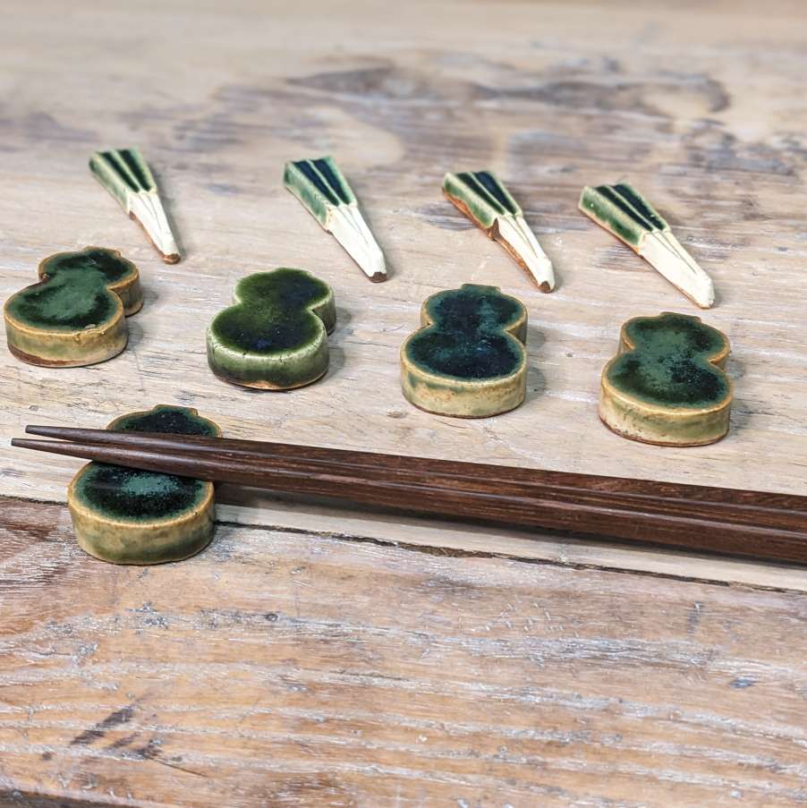 Set of 20 Vintage Japanese Chopstick rests - Hashioki