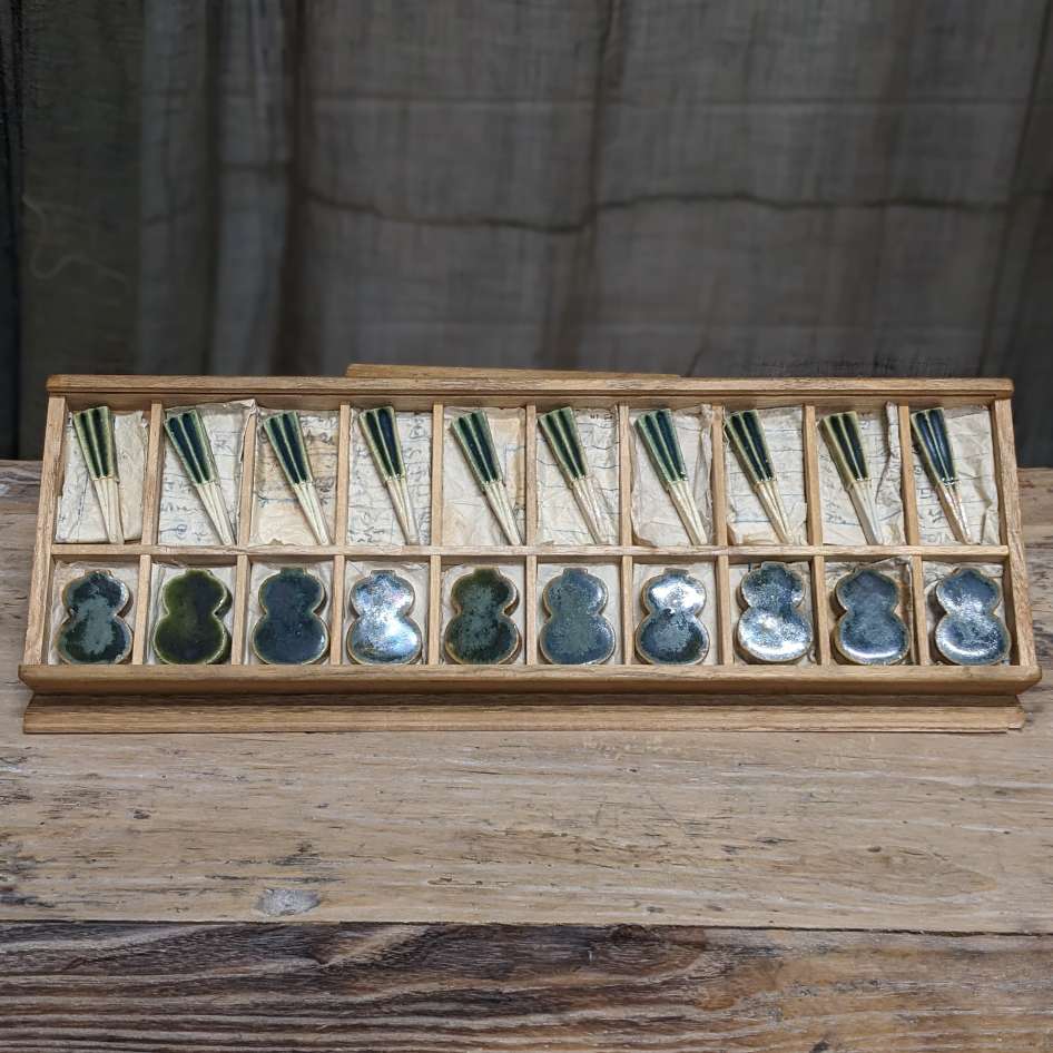 Set of 20 Vintage Japanese Chopstick rests - Hashioki