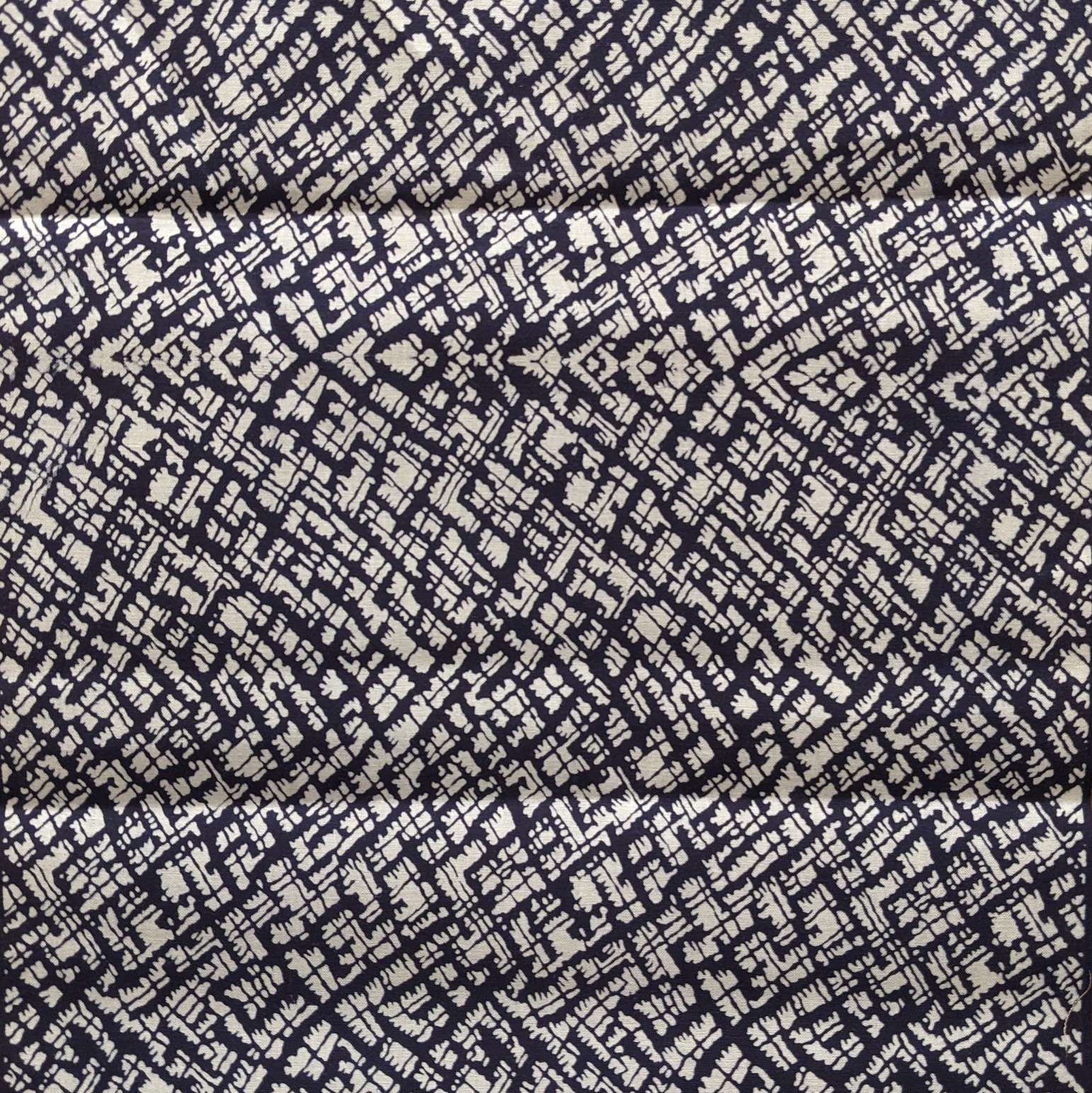 Japanese Yukata Cotton Fabric, Indigo