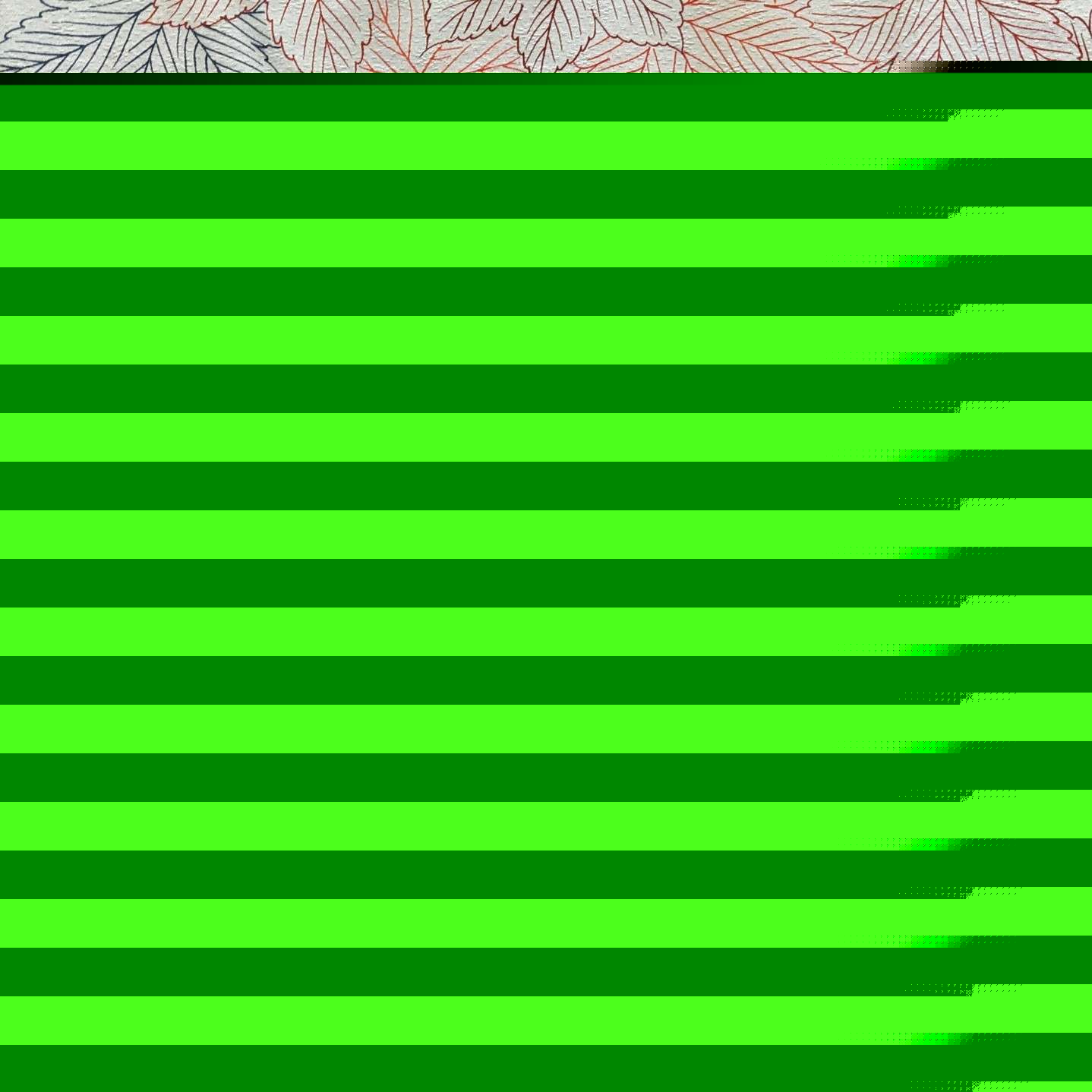 Japanese Silk Fabric Leaves Pattern