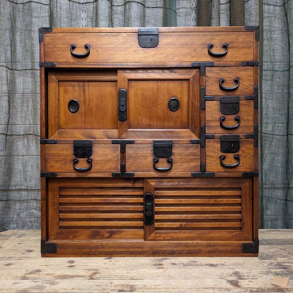 Choba Dansu, Japanese Merchant’s Chest. | Meiji Period. Late 19th Century
