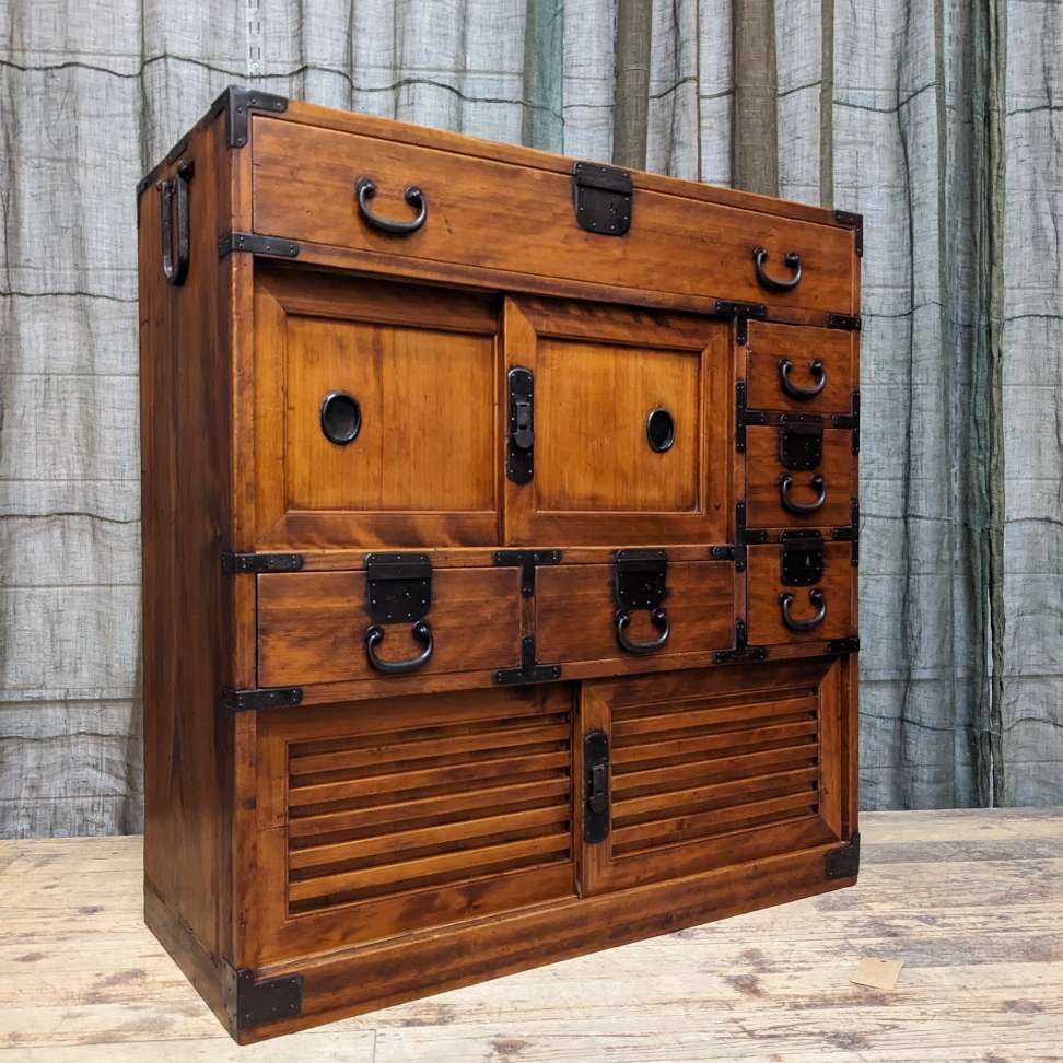 Choba Dansu, Japanese Merchant’s Chest. | Meiji Period. Late 19th Century