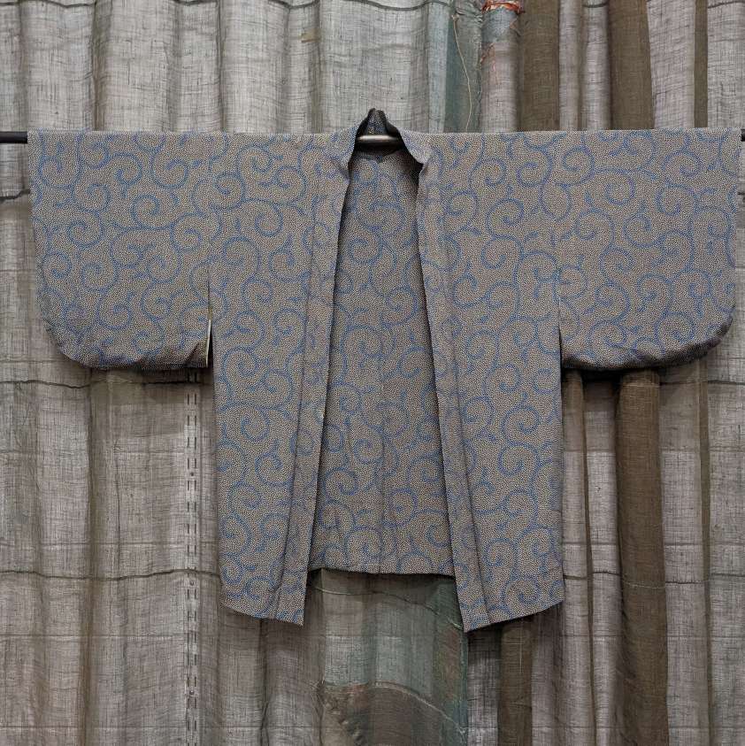 Japanese Haori-Kimono Jacket - Soft drape Karamatsu design