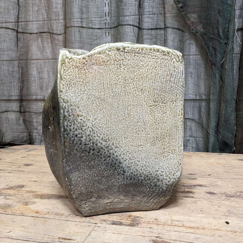 Vintage Japanese Shigaraki Ikebana Vase