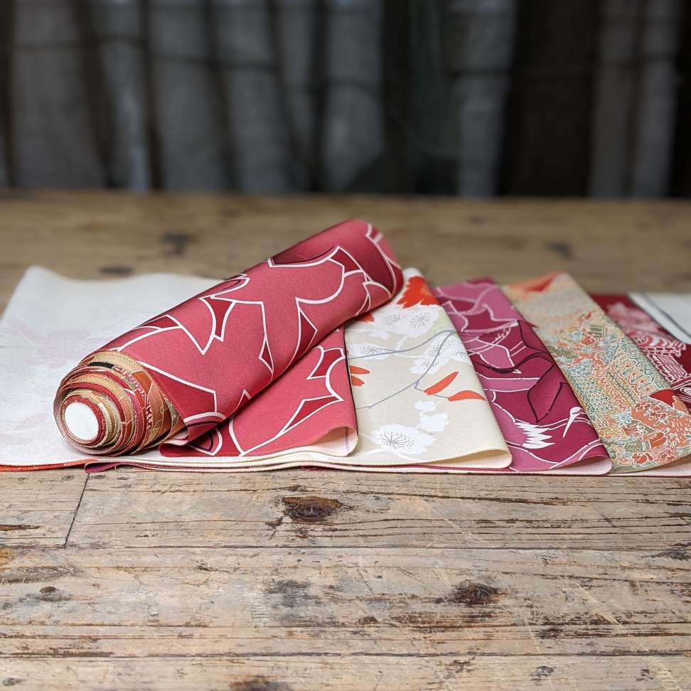 Japanese Kimono Silk Pattern Sample Bolt