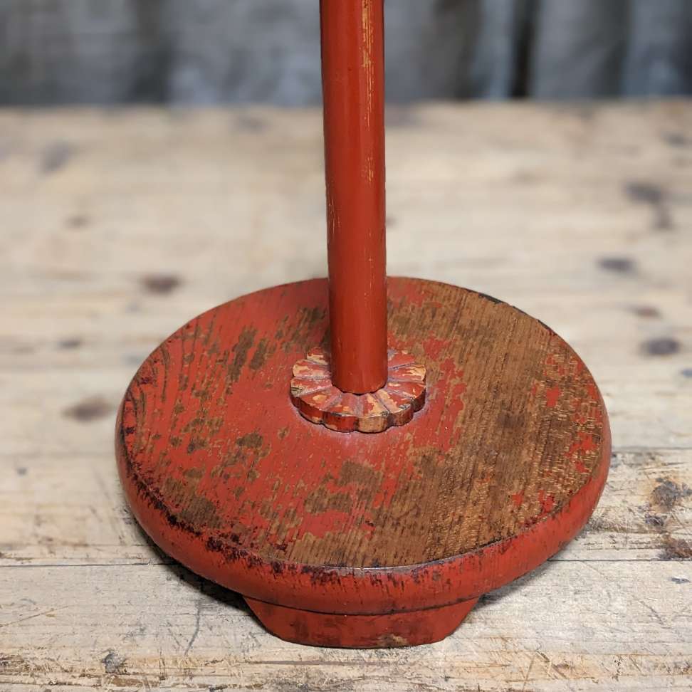 Pair Of Lacquered Japanese Candle Stands