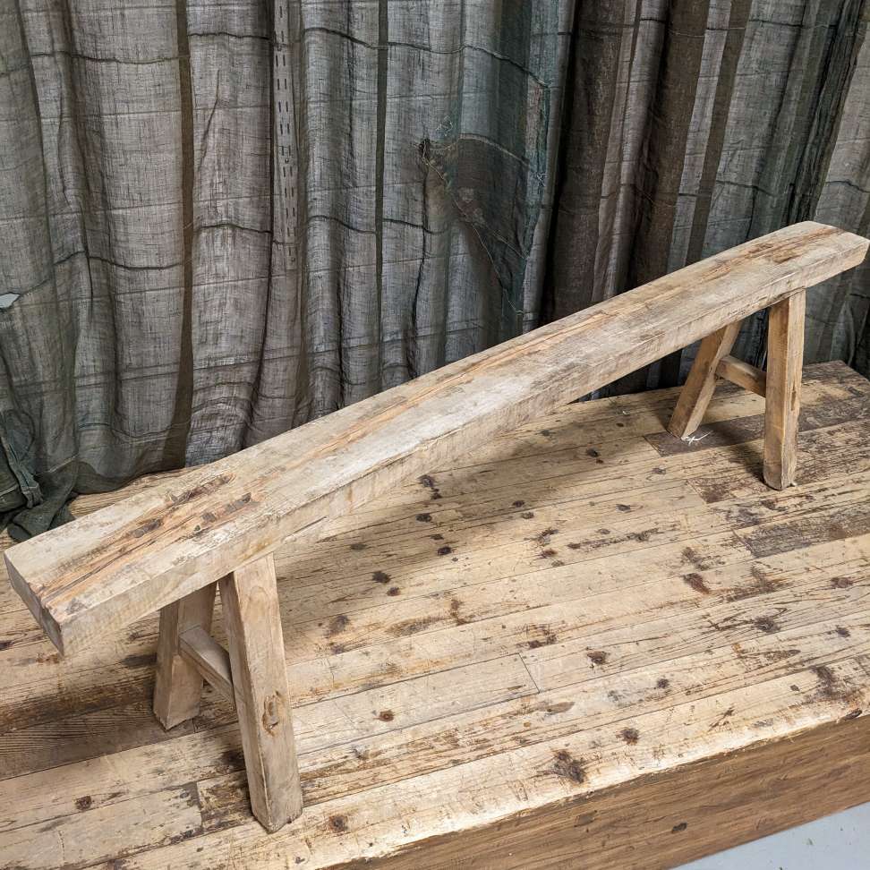 Provincial Chinese Cypress Bench Seat