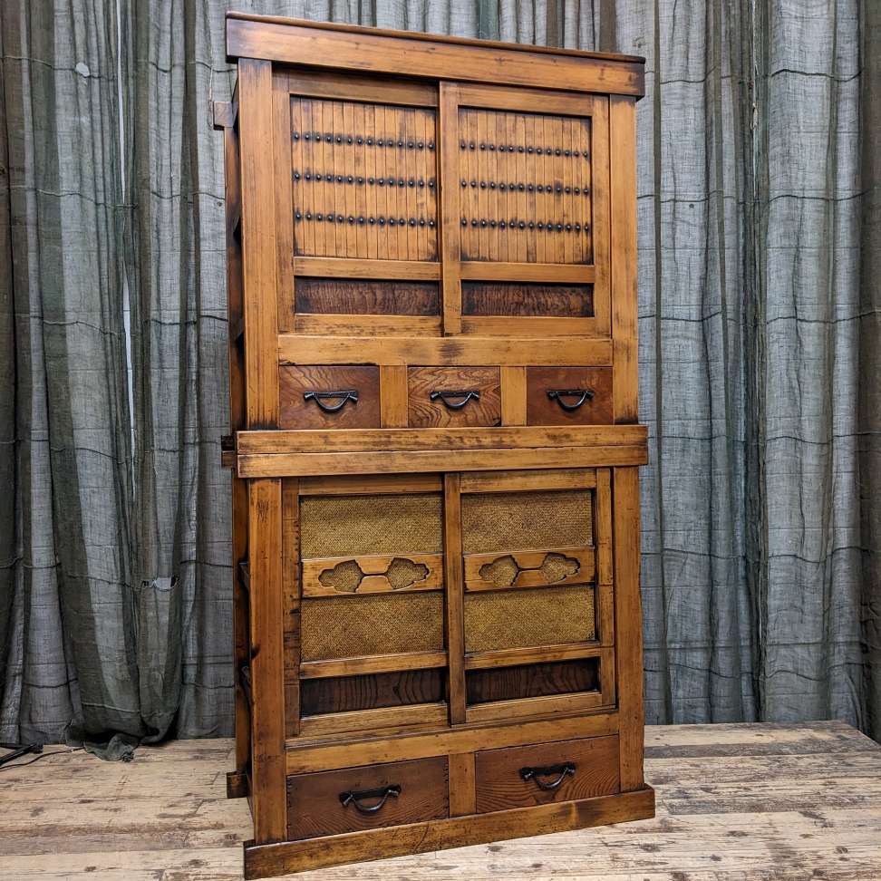 Japanese Mizuya, Kitchen Cabinet - Cedar, Cypress, Elm | c.1880
