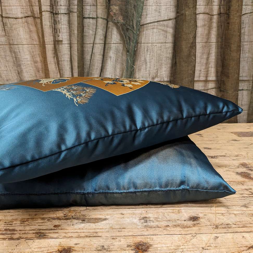 Zabuton Cushions with Vintage Japanese fabric