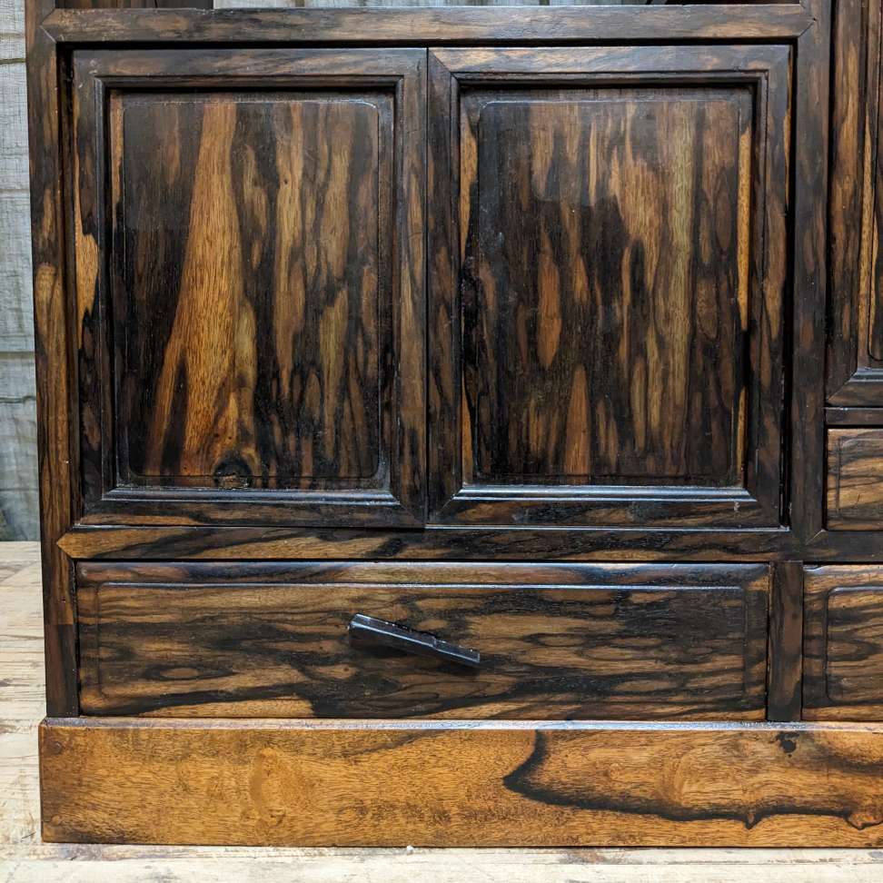 Cha Dana, Japanese Tea Cabinet - Persimmon | Showa, mid-century