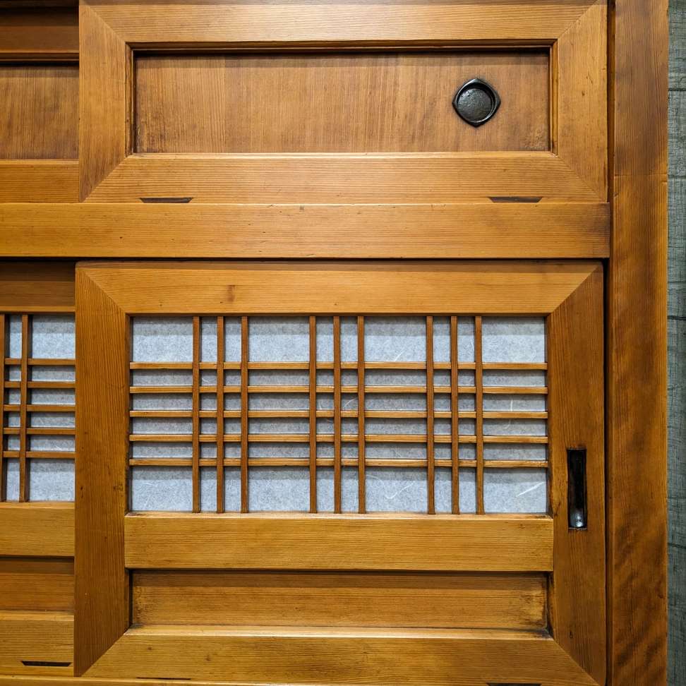 Japanese Mizuya, Kitchen Cabinet - Cedar, Cypress, Elm | c.1910