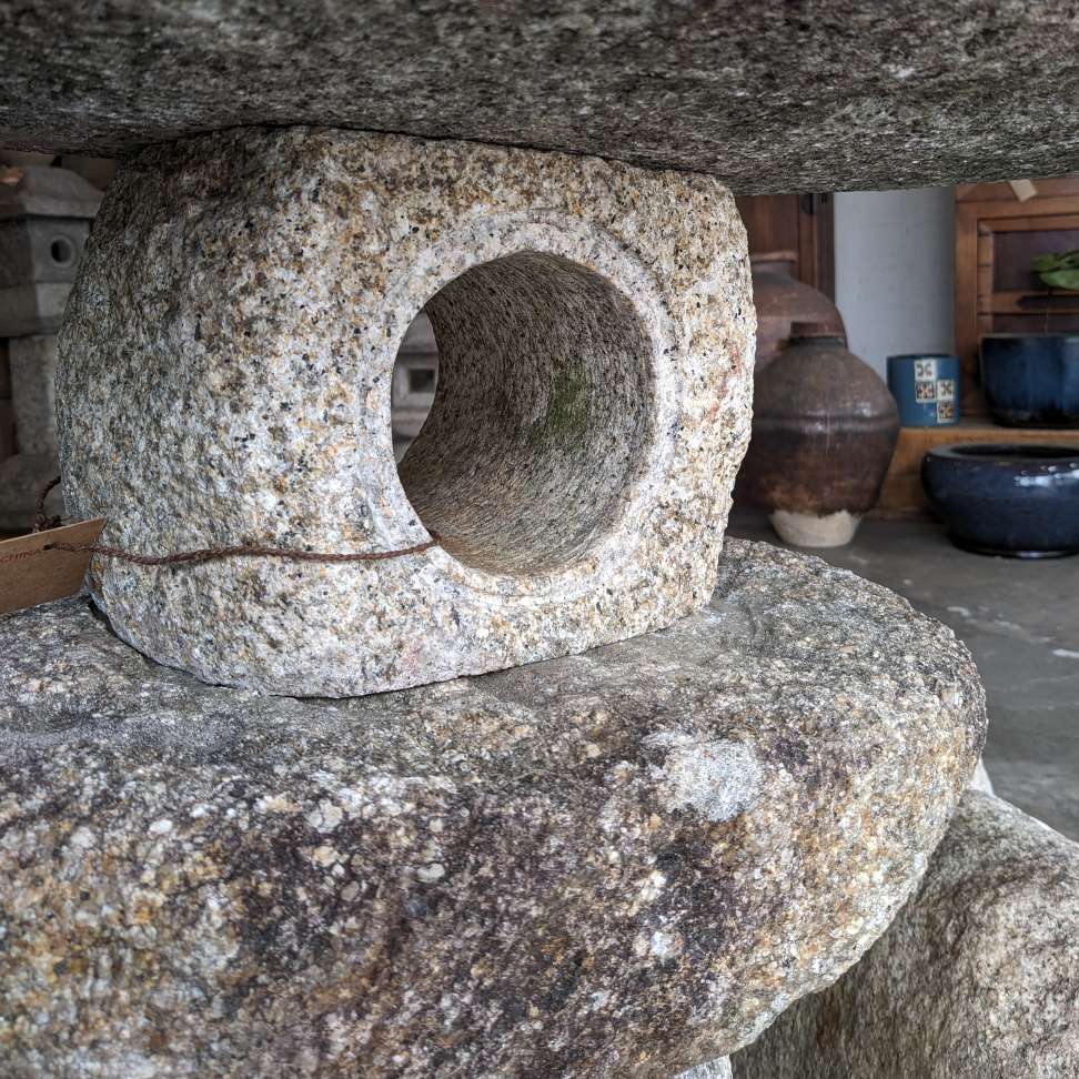 Japanese Natural Stone Garden Lantern, Yama Doro - Granite | Early 1900's