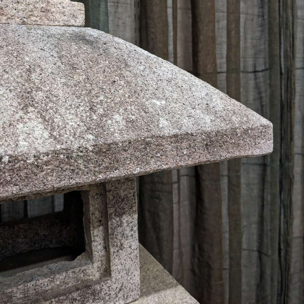 Japanese Stone Garden Lantern, Oribe - Granite | Early 1900's