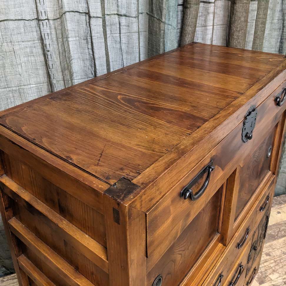 Japanese Merchant's Cabinet, Choba Dansu – Cedar, Cypress, Elm | Meij c.1880
