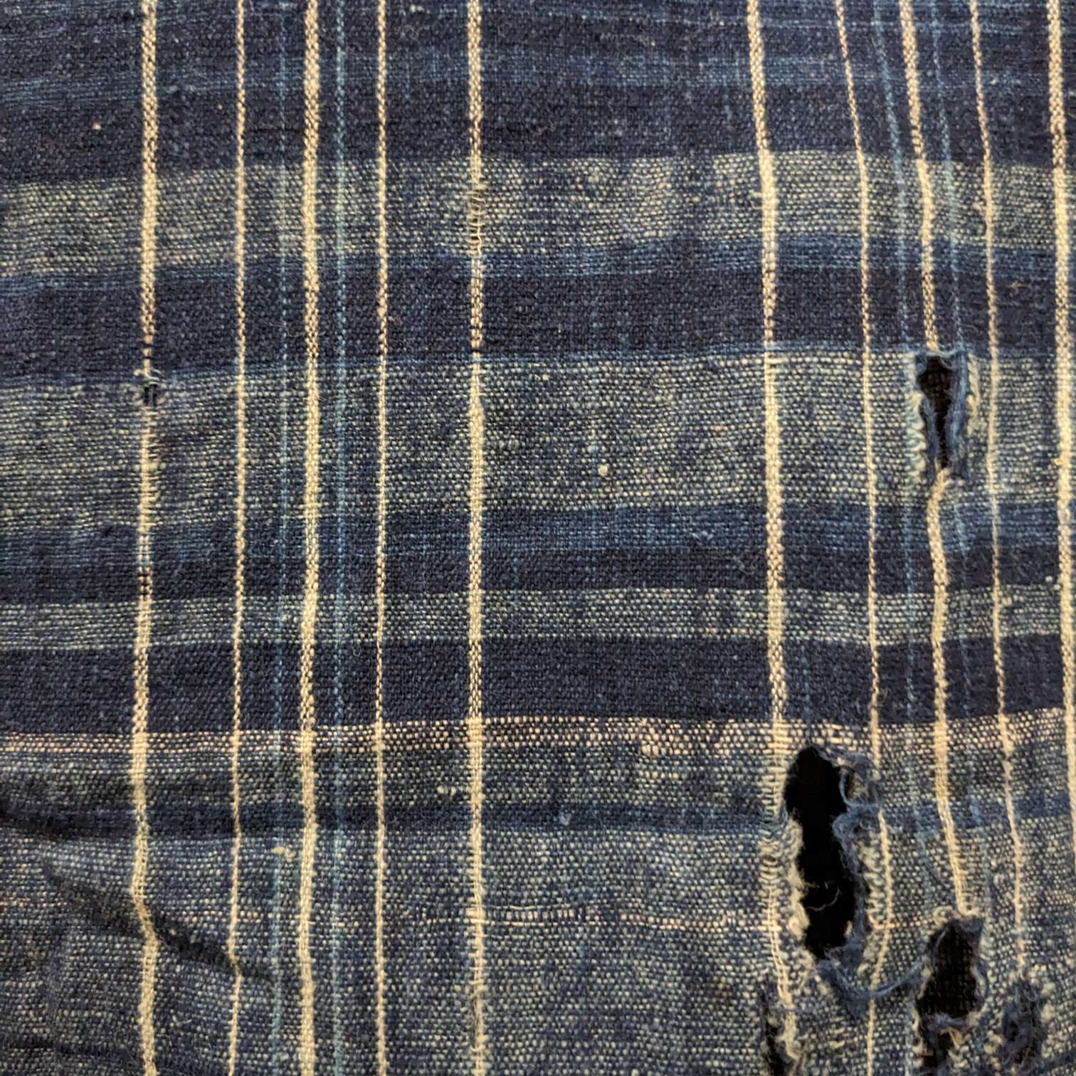 Japanese Indigo Check Cotton