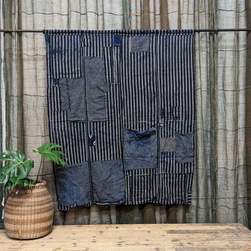 Japanese Indigo Stripe Cotton