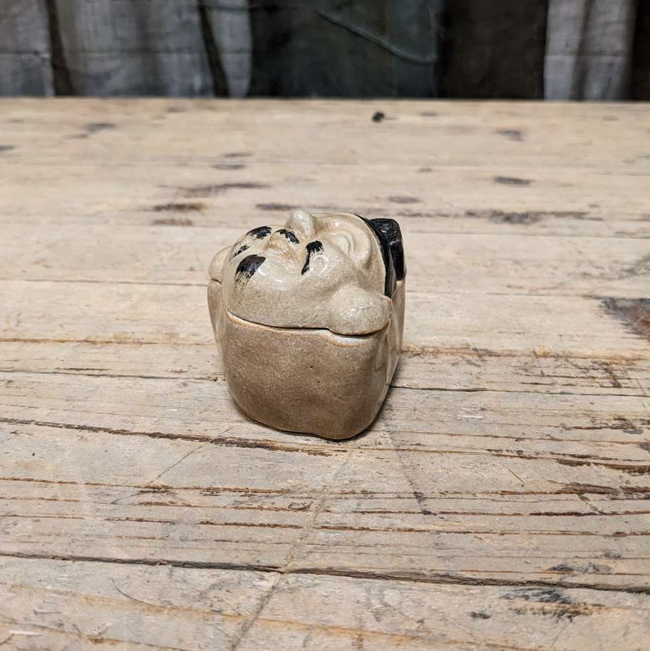 Vintage Japanese Oribe Kogo, Incense Container