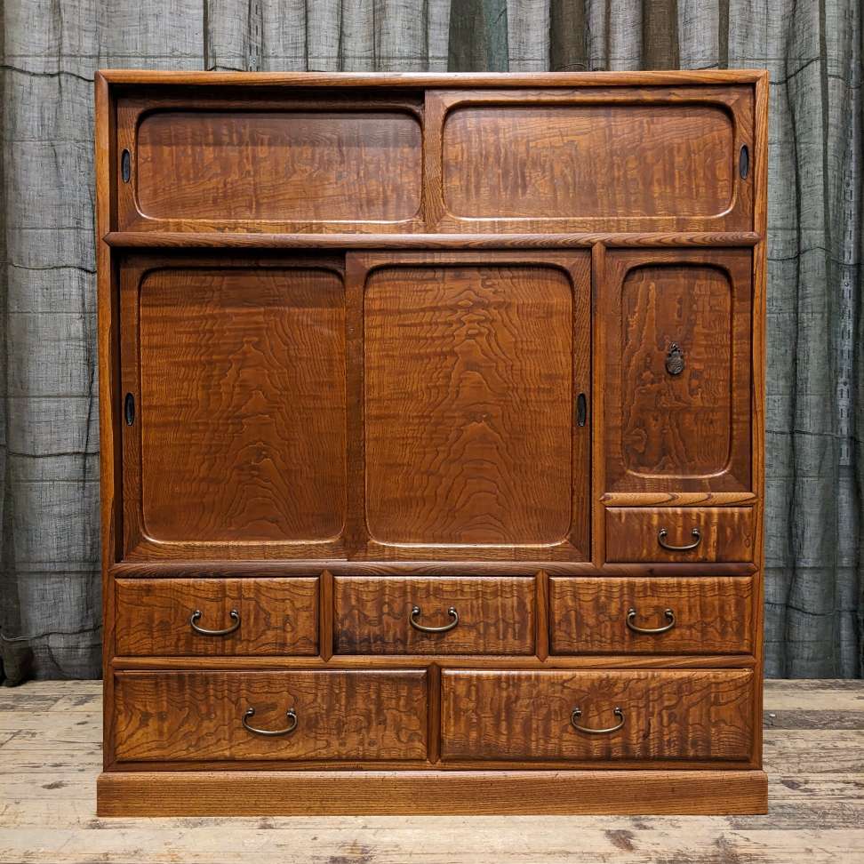 Cha Dana, Japanese Tea Cabinet - Elm | Midcentury