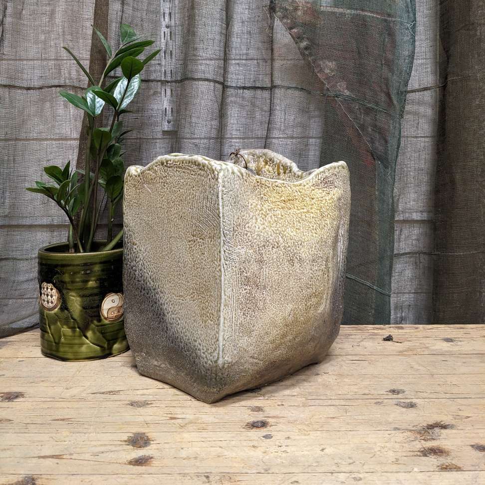 Vintage Japanese Shigaraki Ikebana Vase