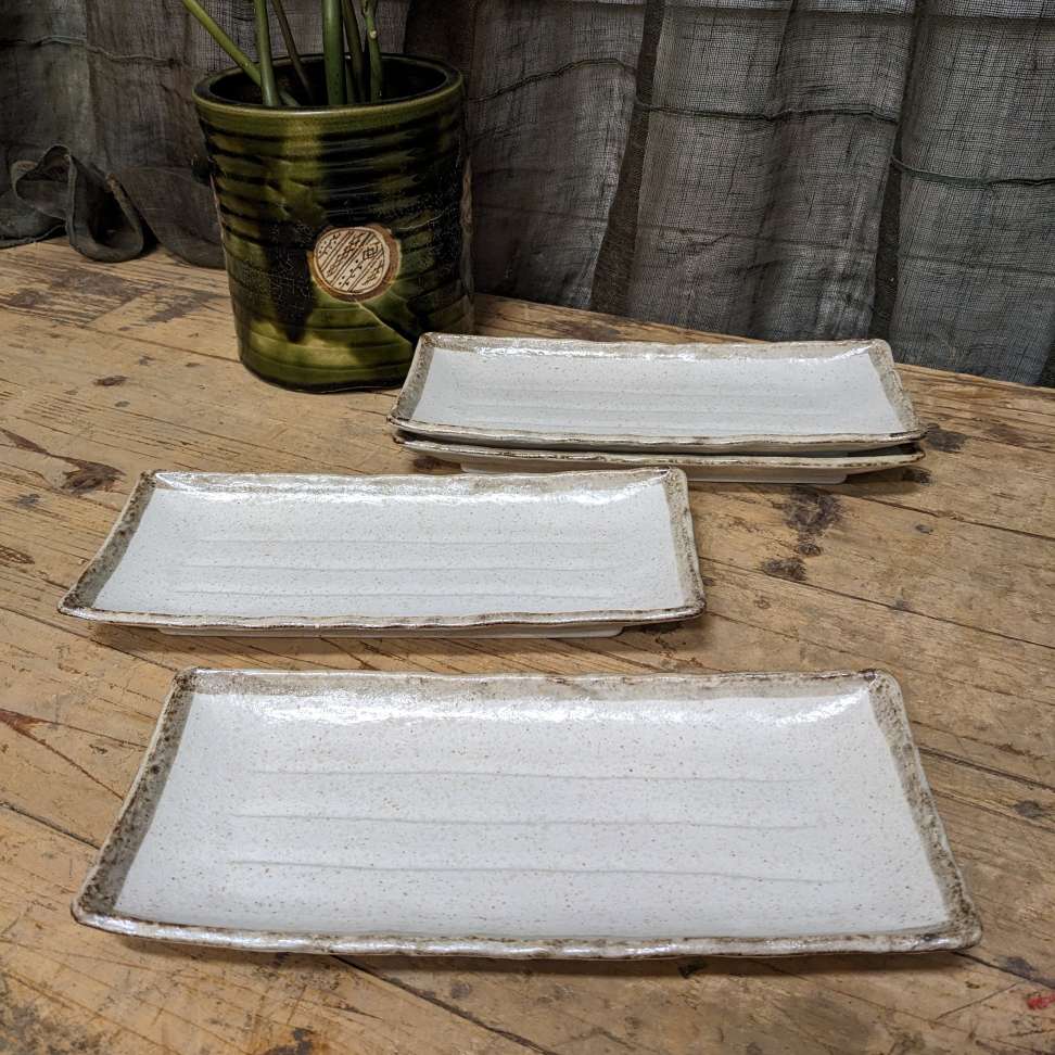 Contemporary Japanese Serving Plate - Off White