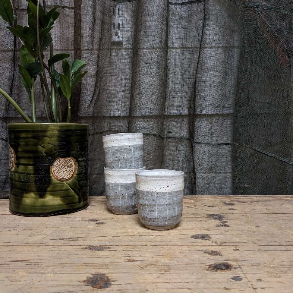 Contemporary Japanese Ceramic Cup - Pale Blue