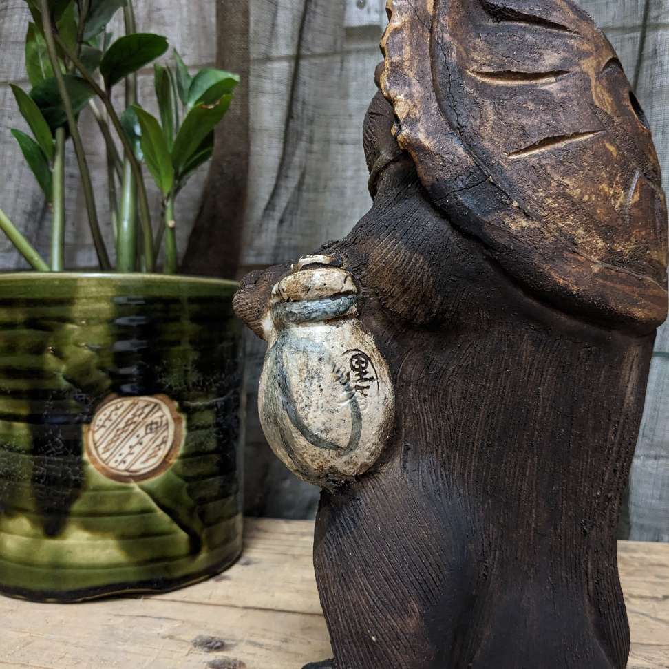 Antique Japanese Pottery Tanuki