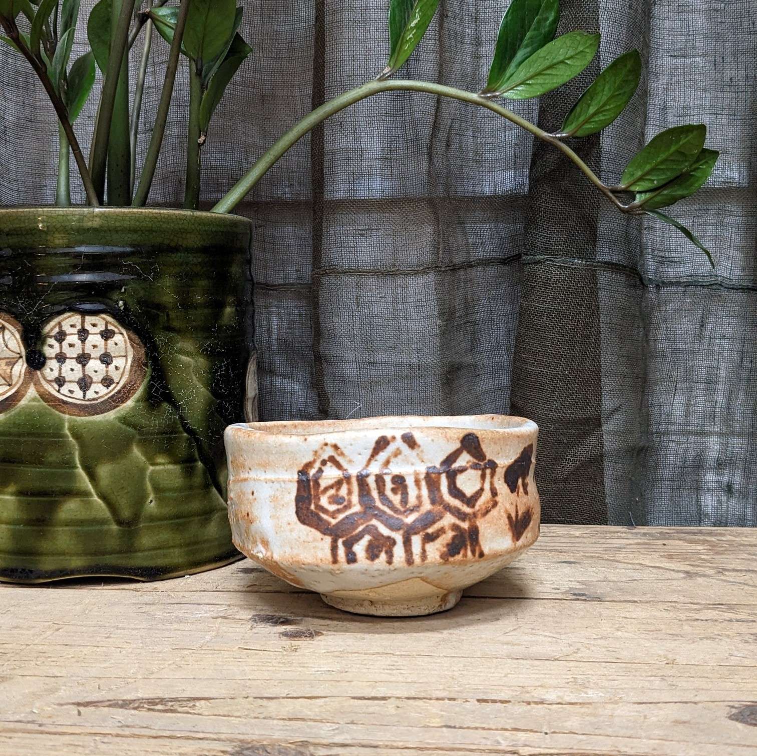 Japanese Chawan, Tea Bowl, Shino Ware
