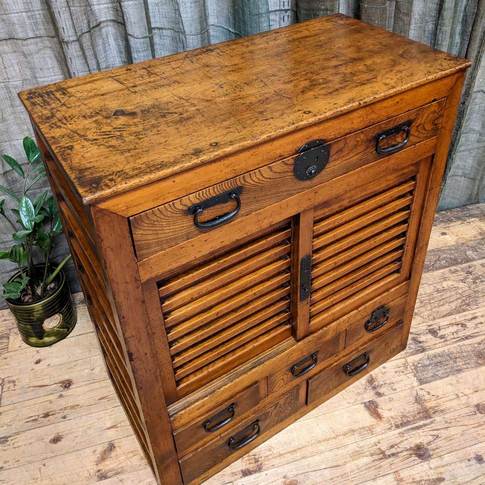 Japanese Choba Dansu, Merchant’s Chest – Cedar & Elm | Meiji