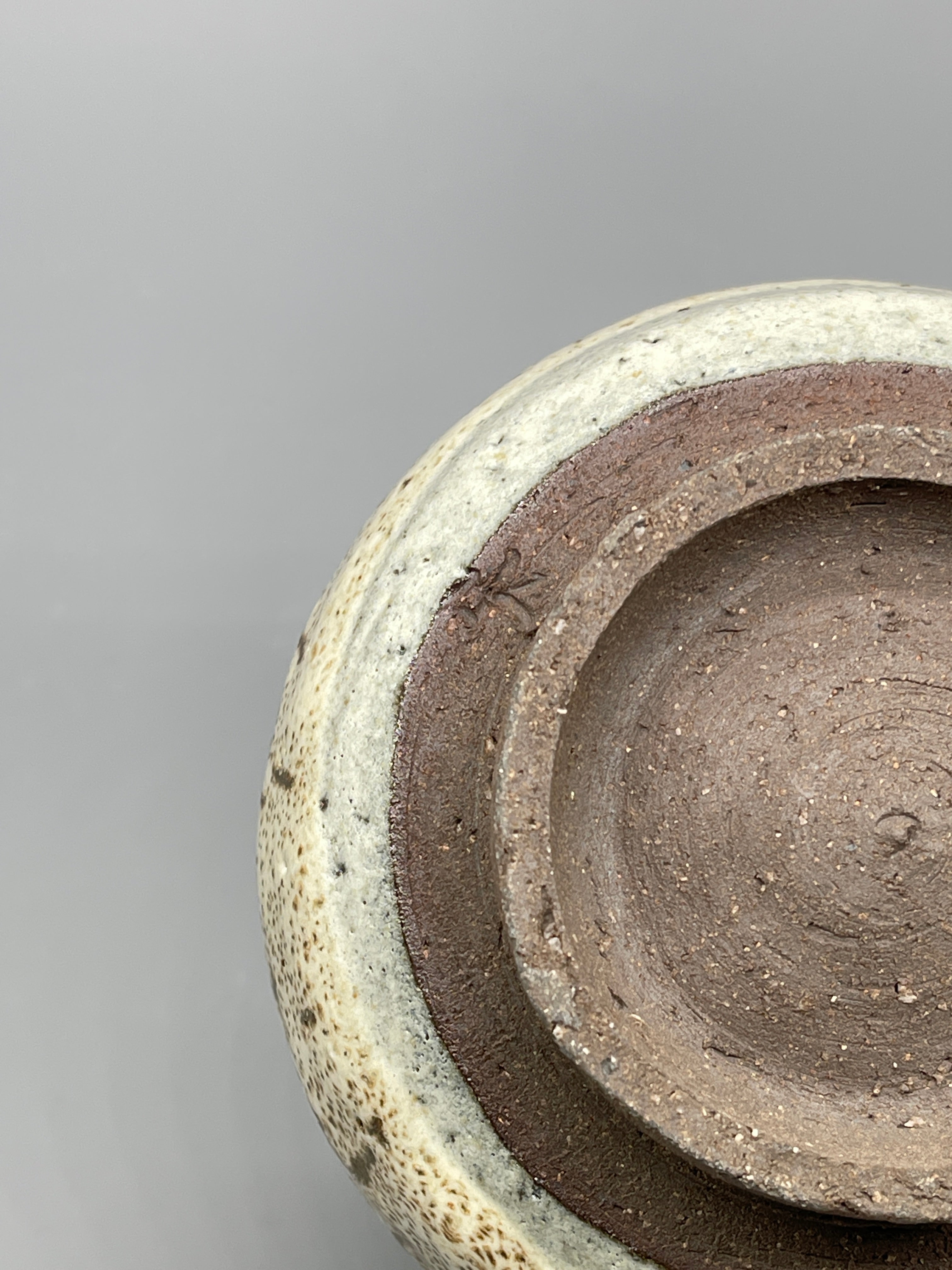 Vintage Japanese Matcha Bowl, Chawan - Shino Glaze