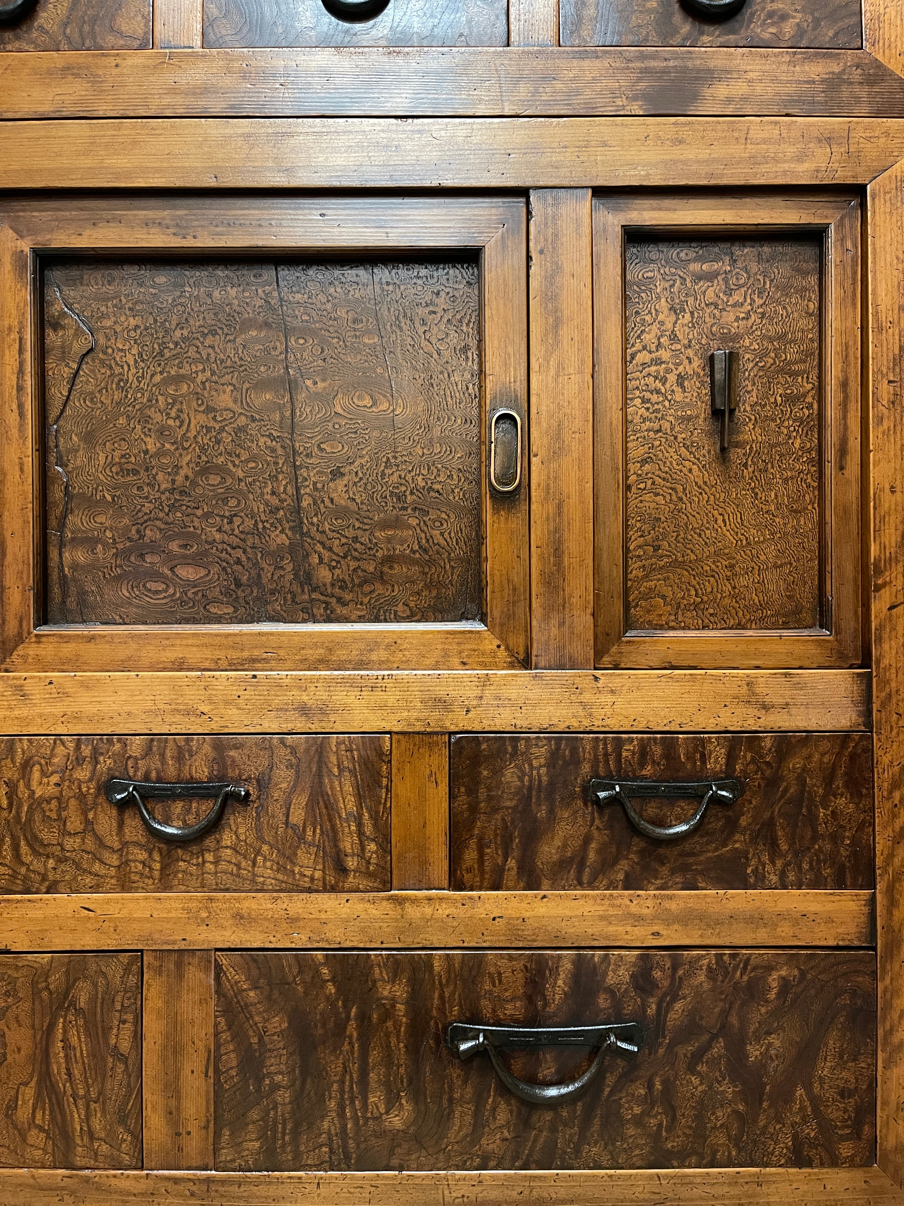 Japanese Mizuya, Kitchen Cabinet - Cedar, Cypress, Elm | Late Meiji