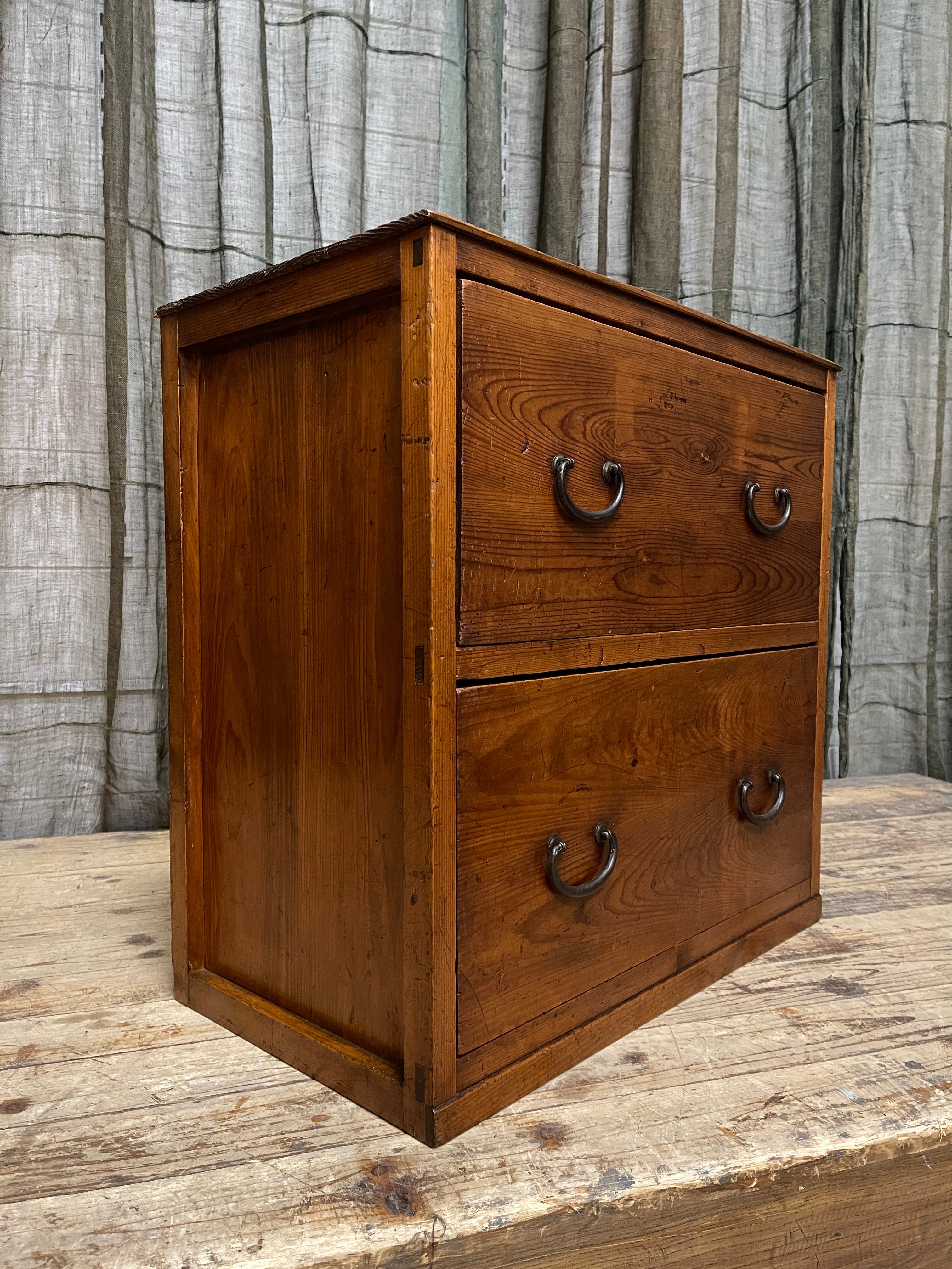 Japanese Two-Drawer Chest - Cypress & Cedar | Meiji