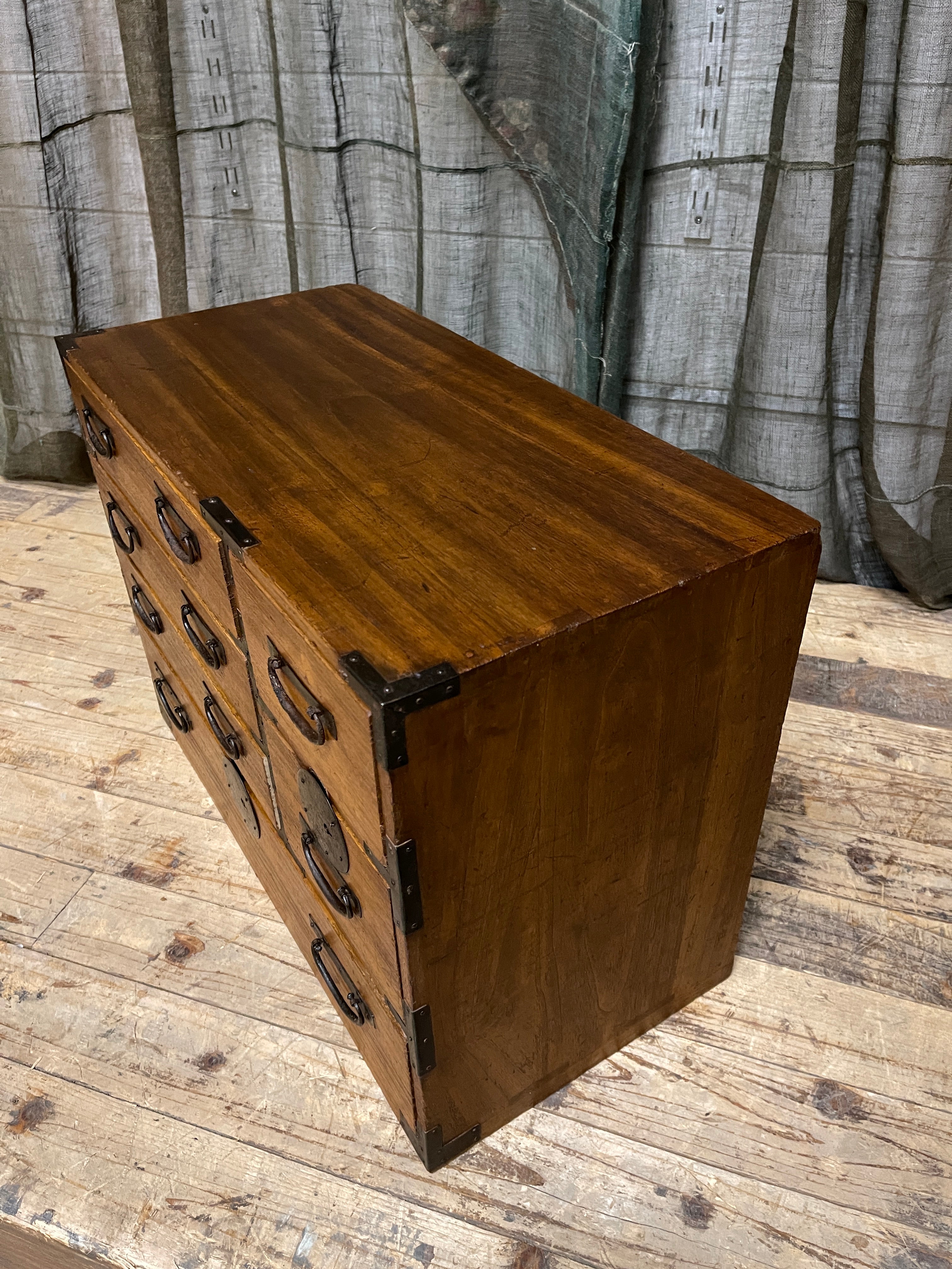 Ko Dansu, Japanese Side Cabinet - Paulownia | Meiji