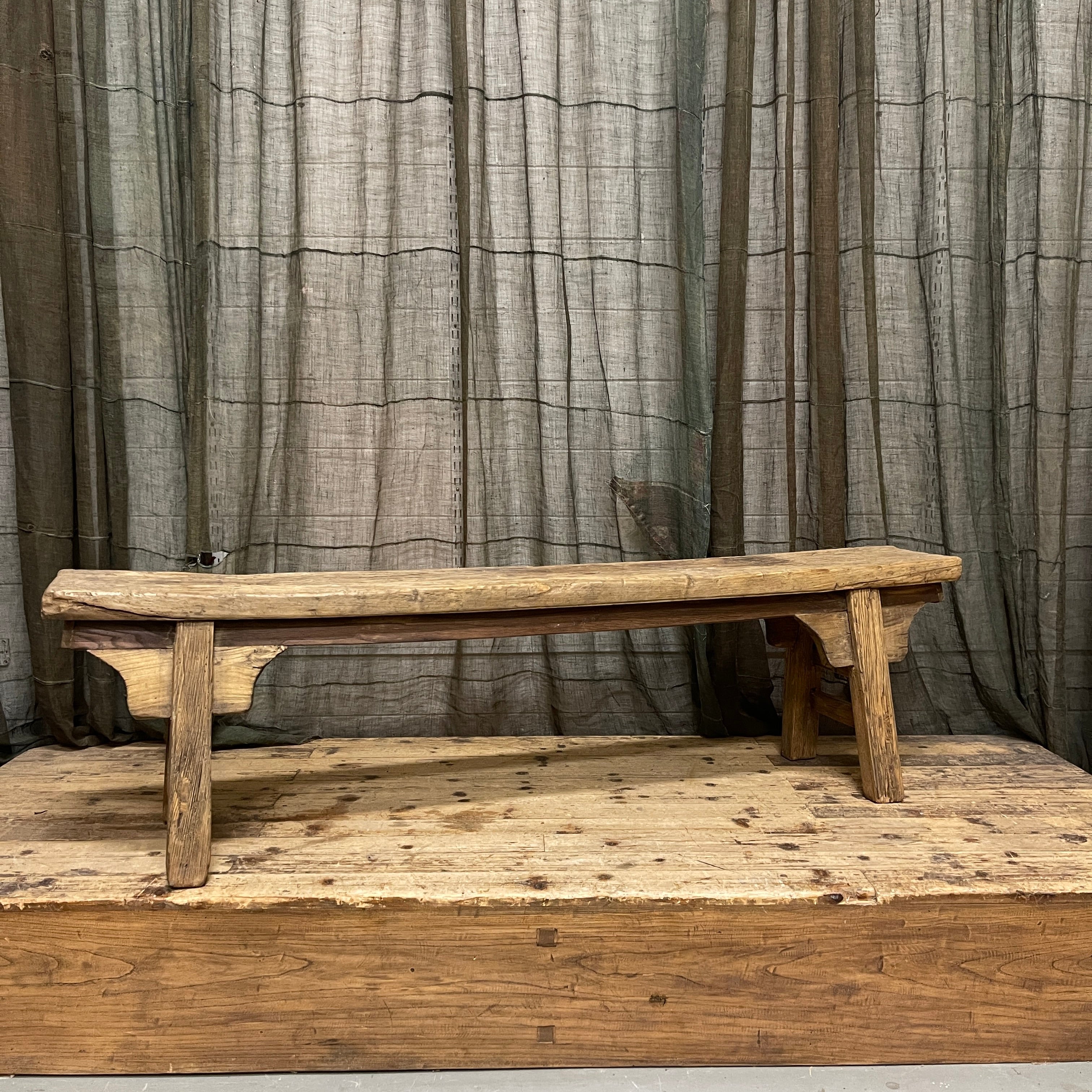 Antique Chinese Bench - Elm