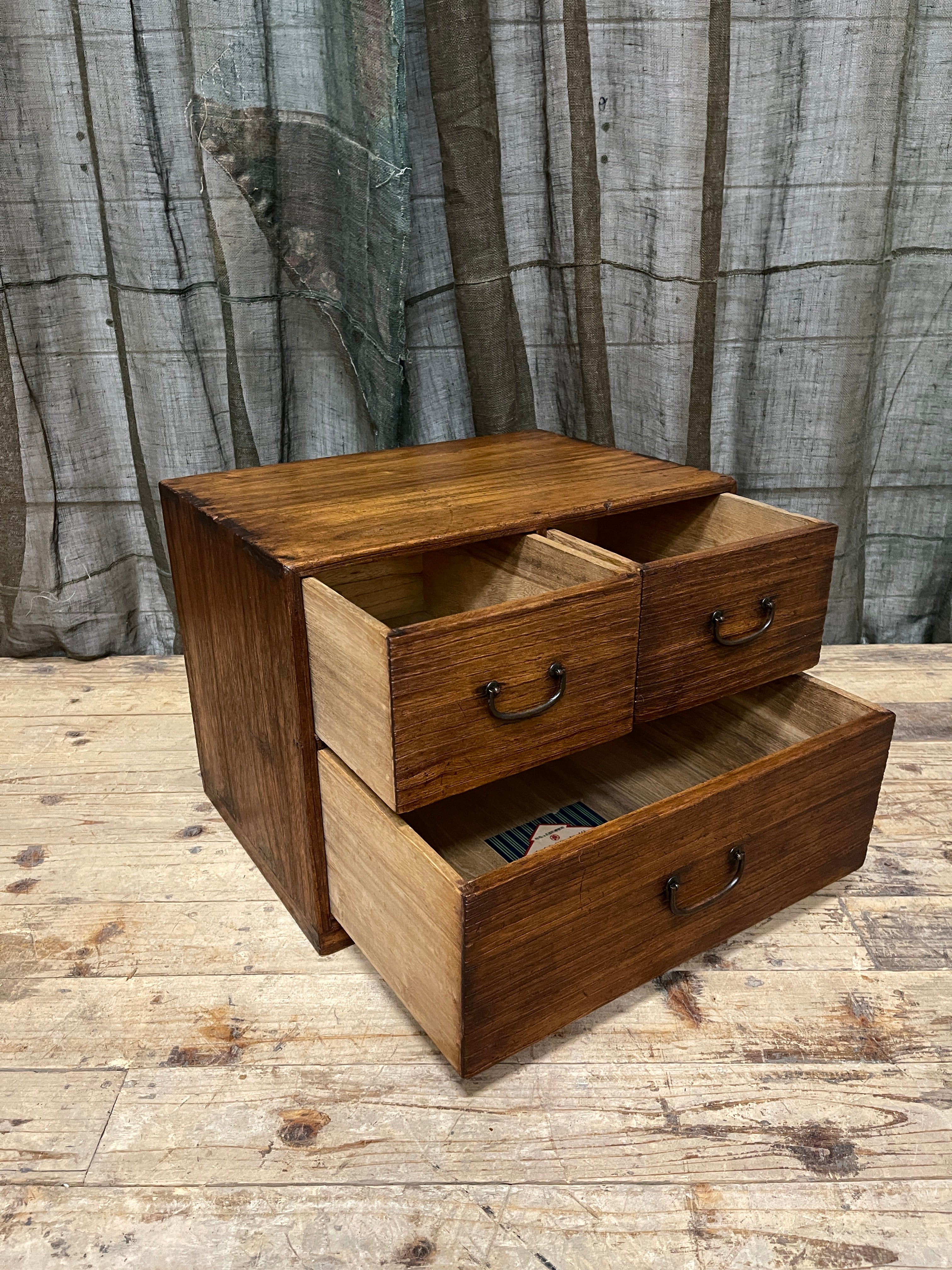 Japanese Three Drawer Chest - Paulownia | Taisho, 1920's