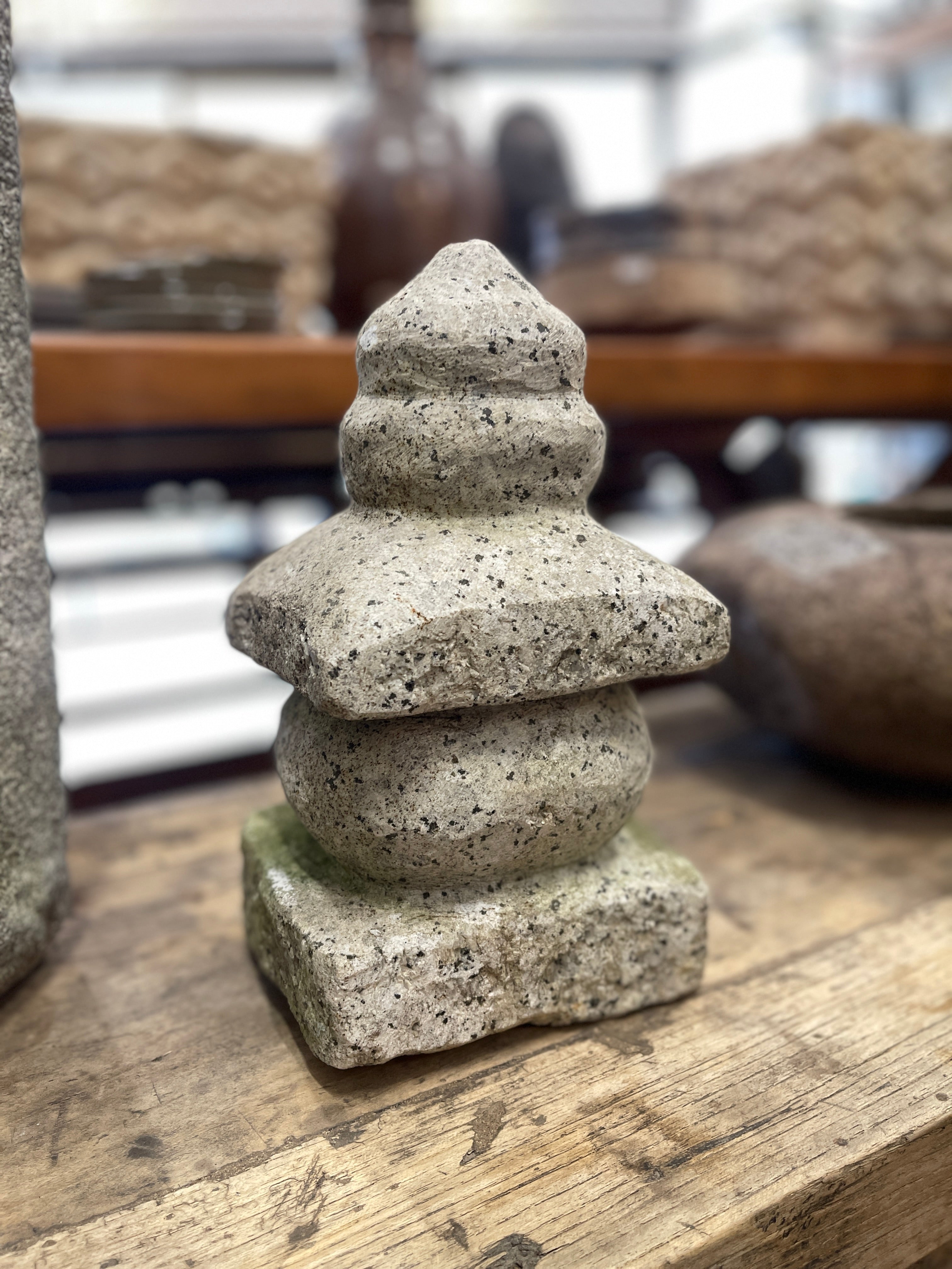 Japanese Stone Carving Of Gorinto