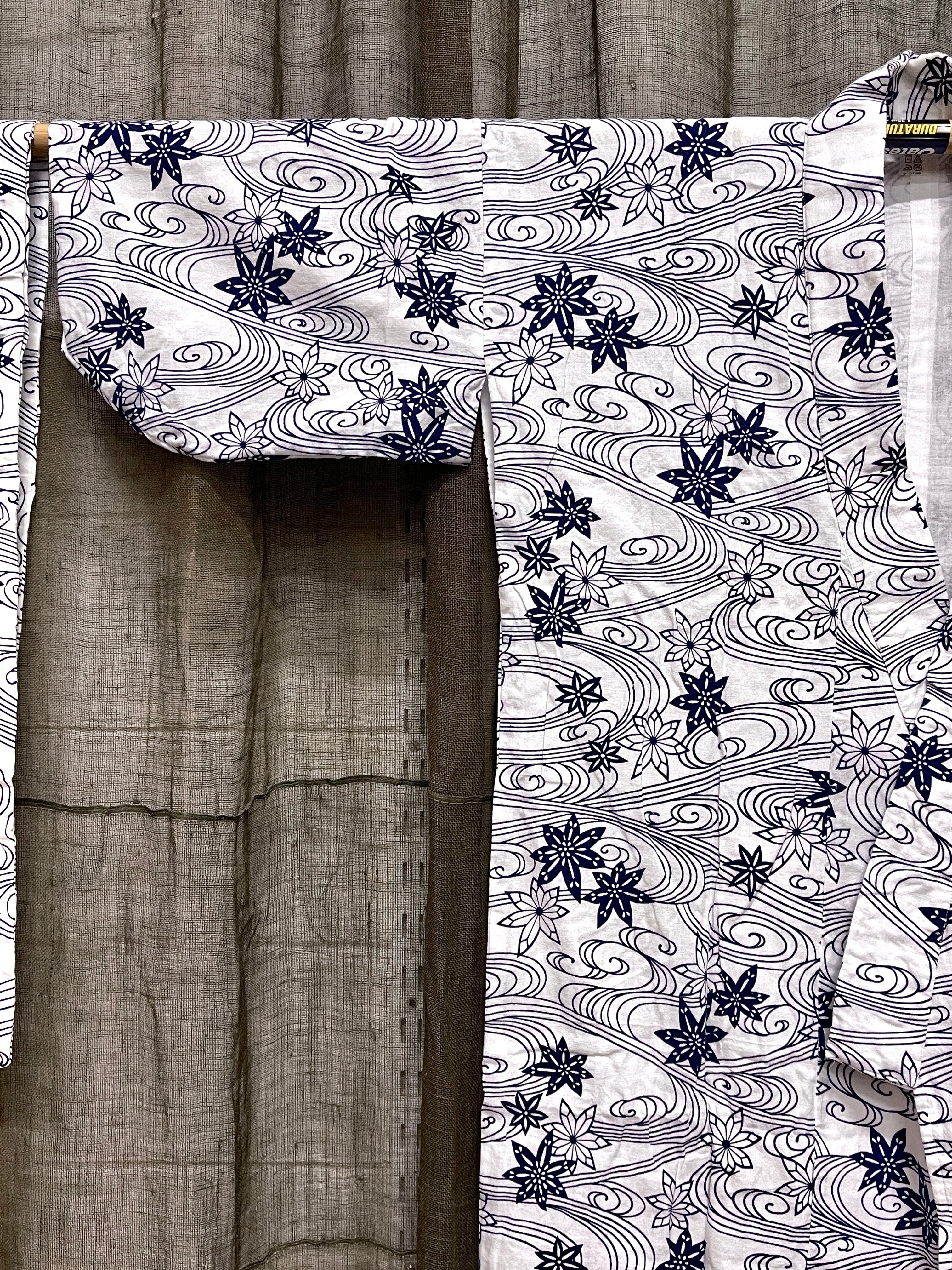 Nemaki, Japanese Cotton House Robe - Unisex