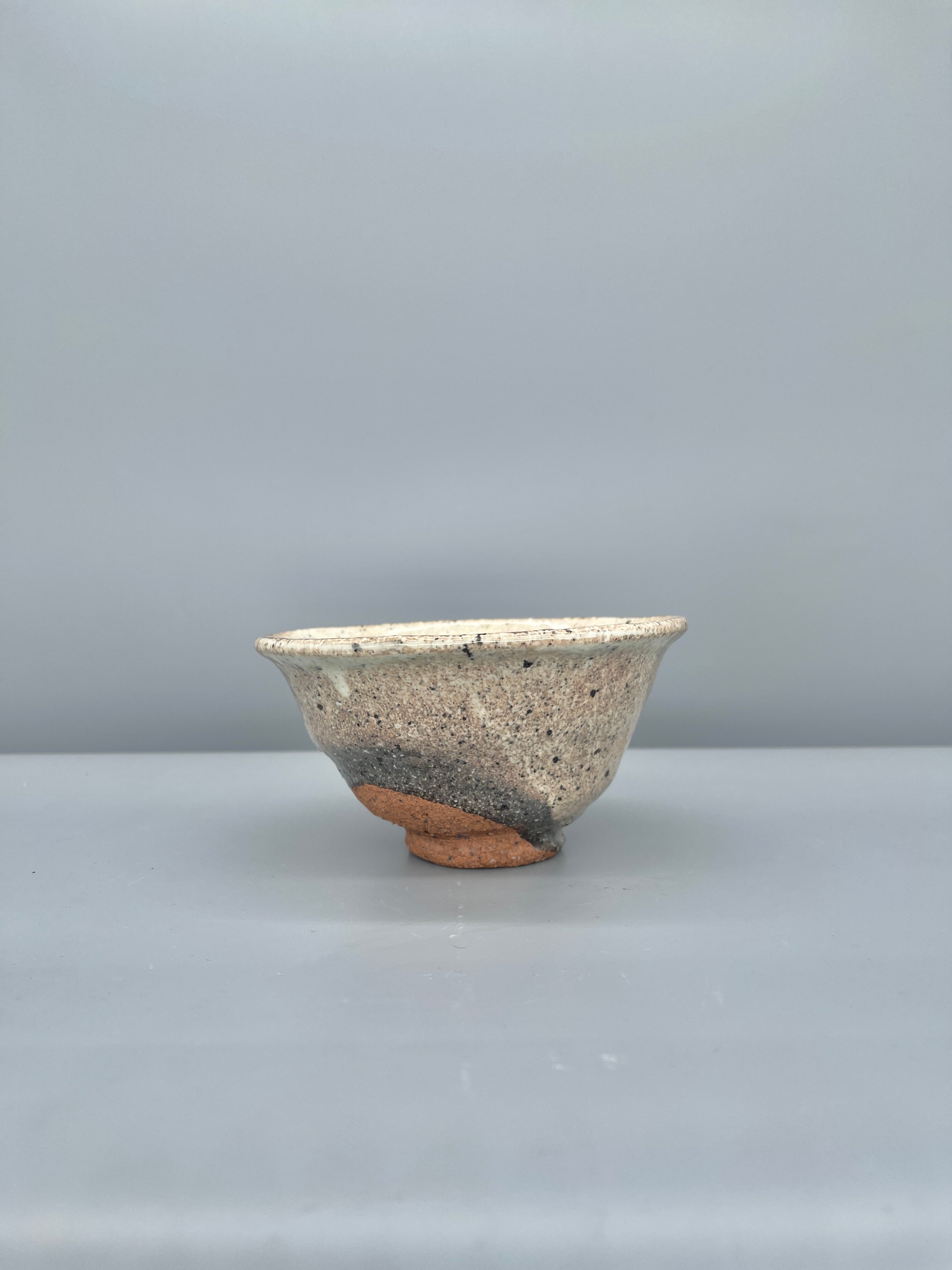Vintage Japanese Chawan, Tea Bowl - Cream Glaze