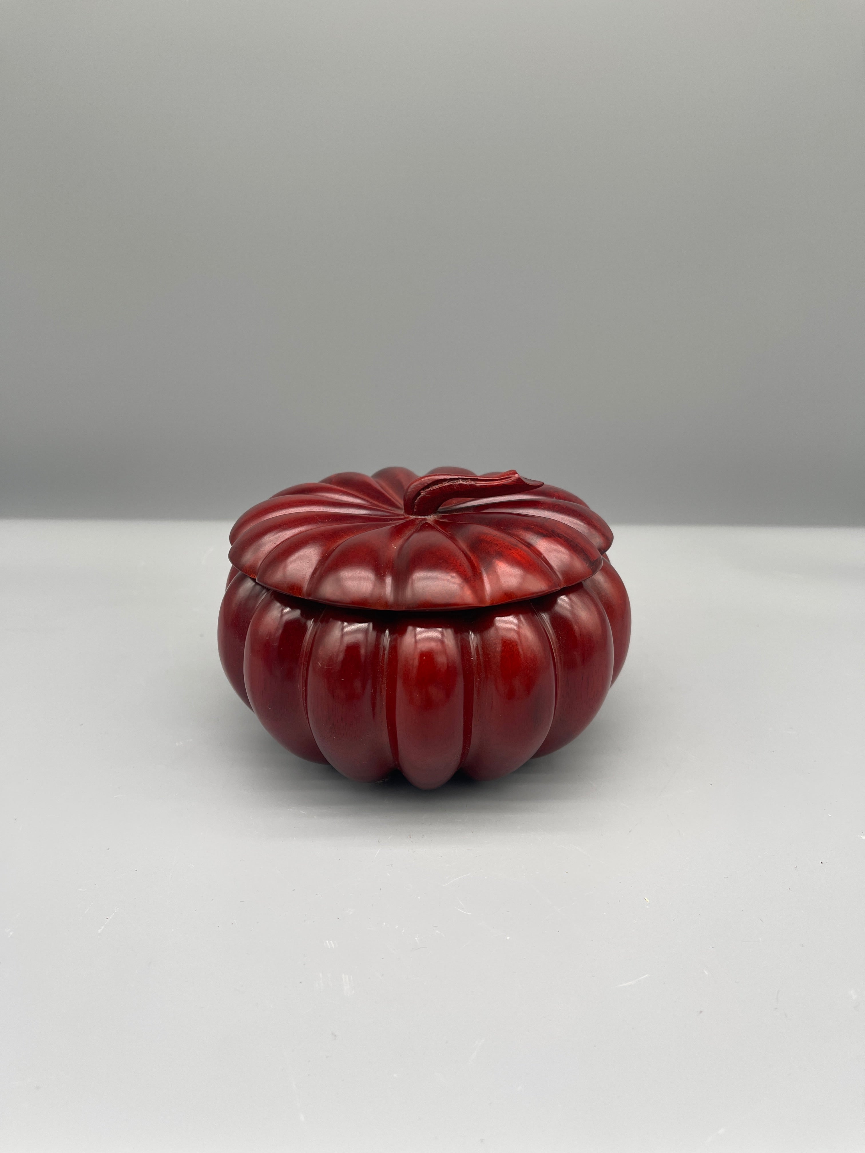 Pumpkin Shaped Lidded Container