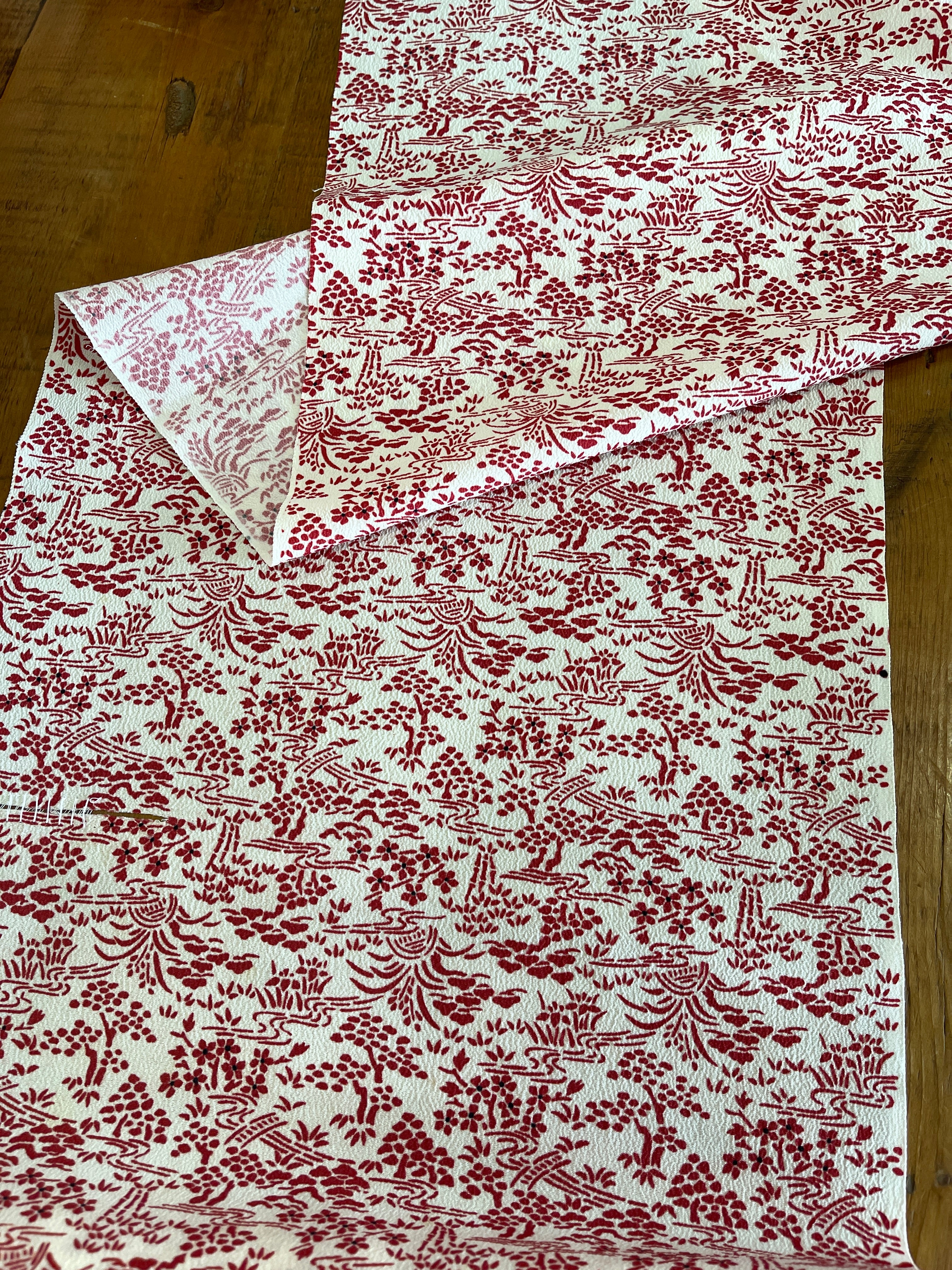 Japanese Silk Fabric Piece