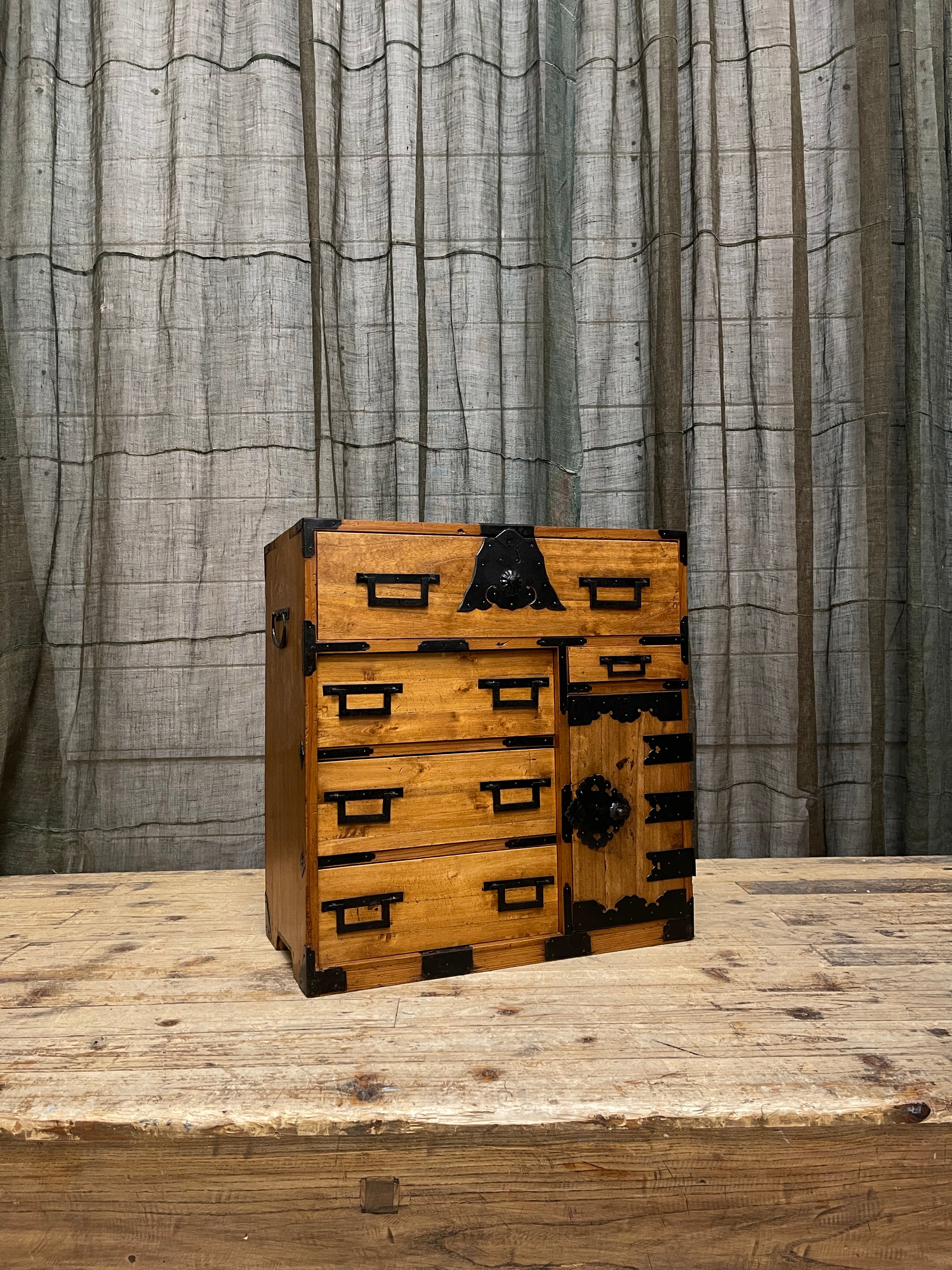 Ko Dansu, Japanese Side Cabinet - Paulownia & Cedar | Meiji