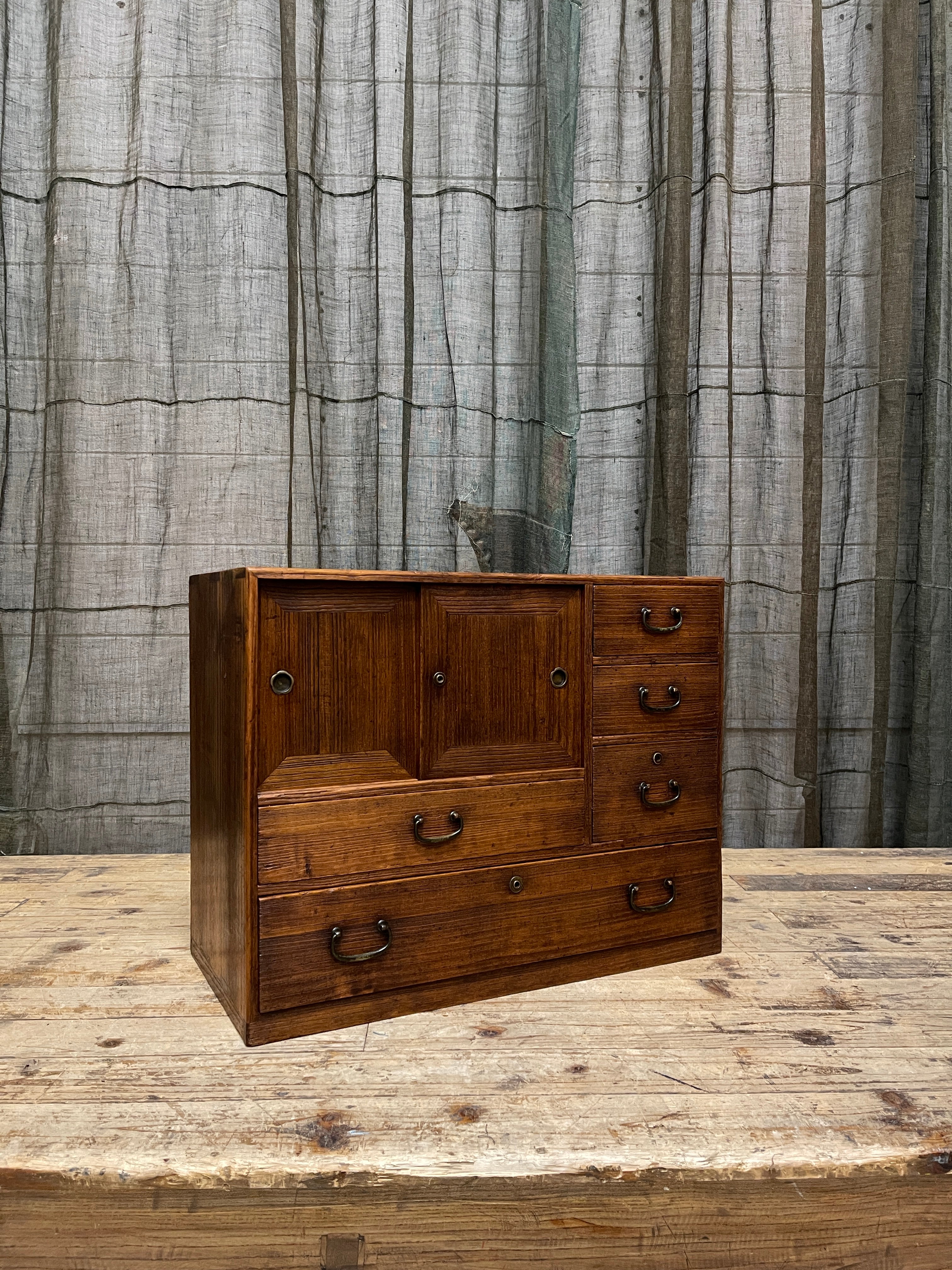 Ko Dansu, Japanese Side Cabinet - Paulownia | Showa