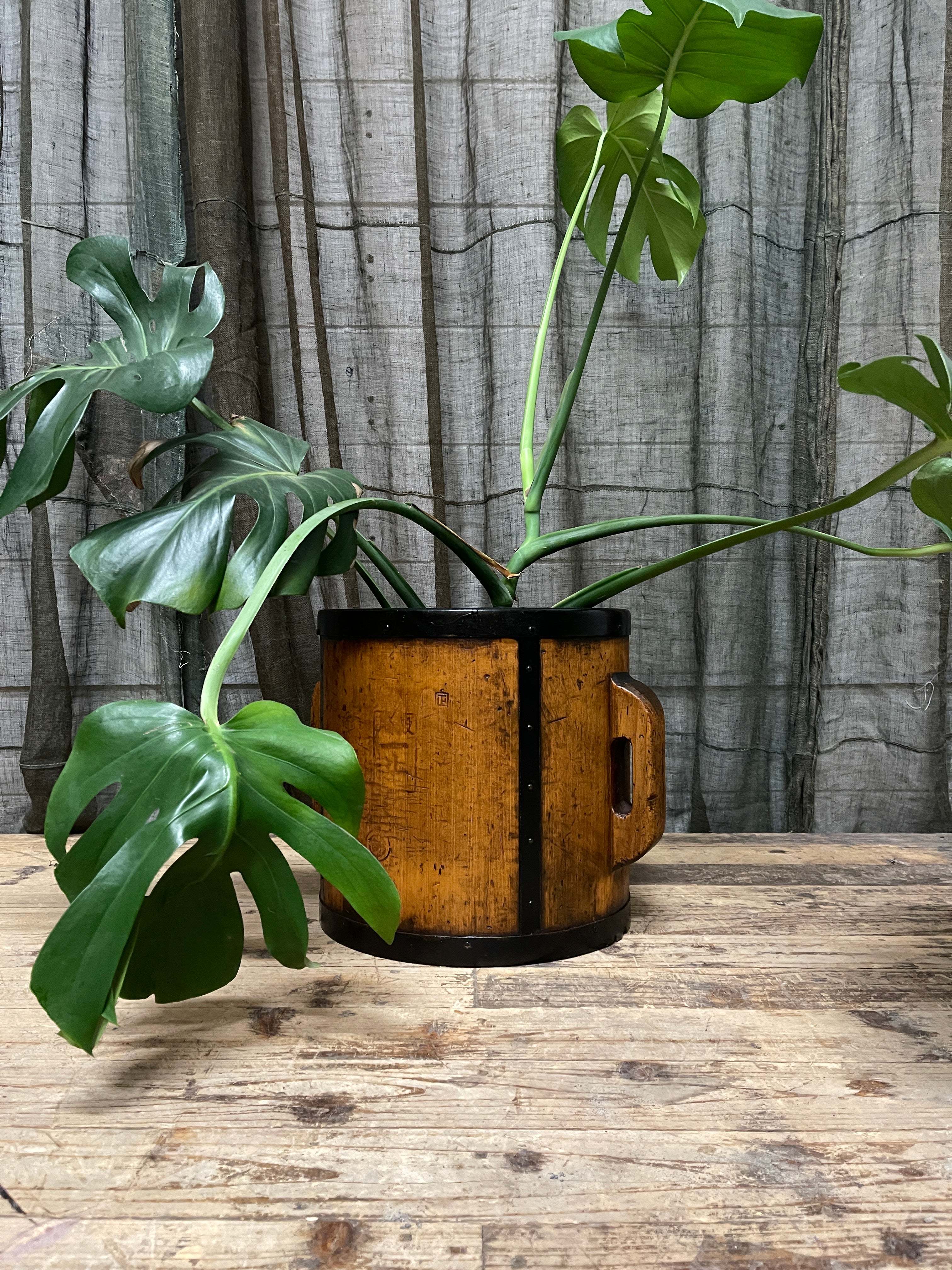 Tomasu, Antique Japanese Rice Measure Bucket