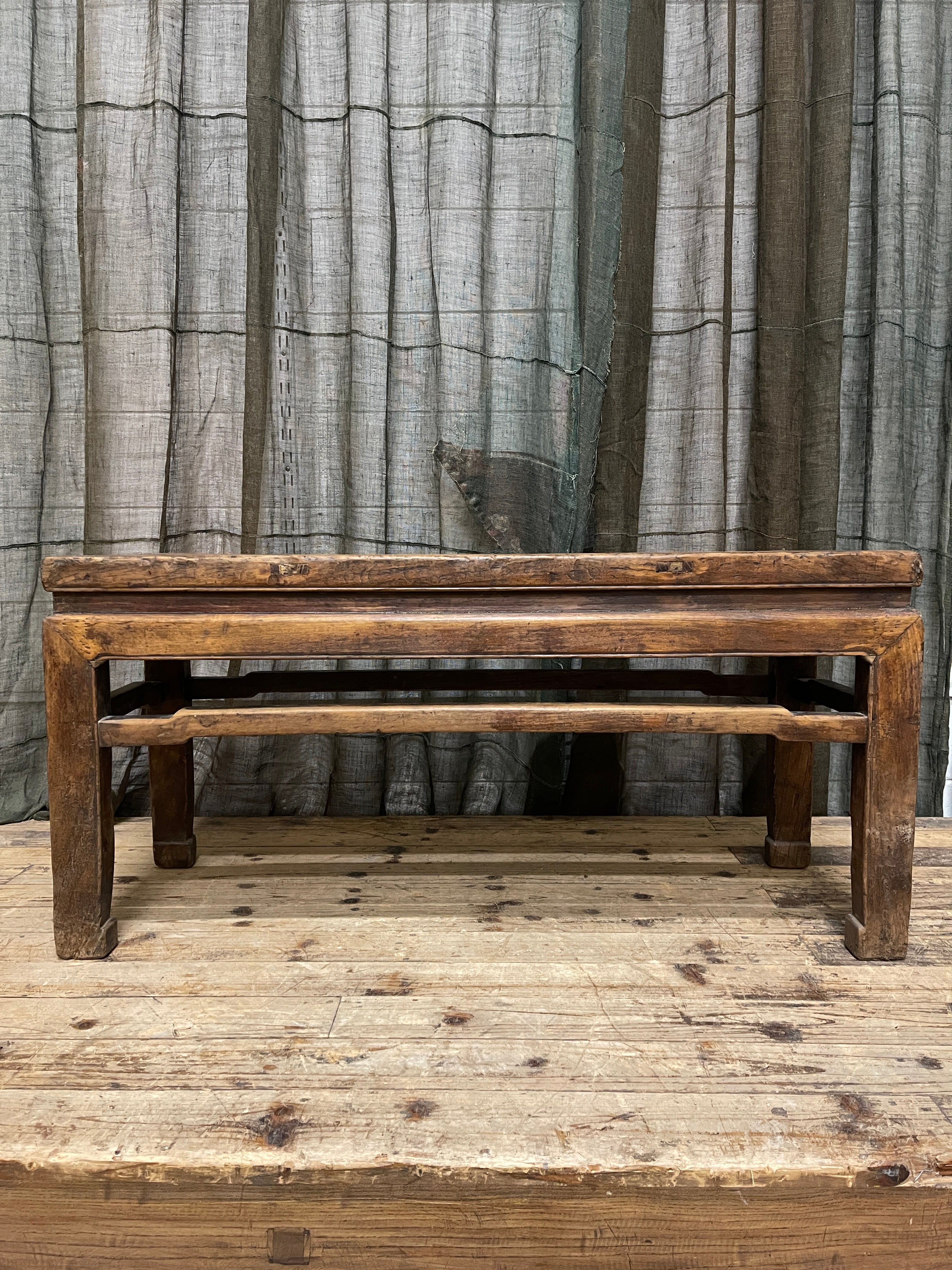 Antique Chinese Bench, Elm