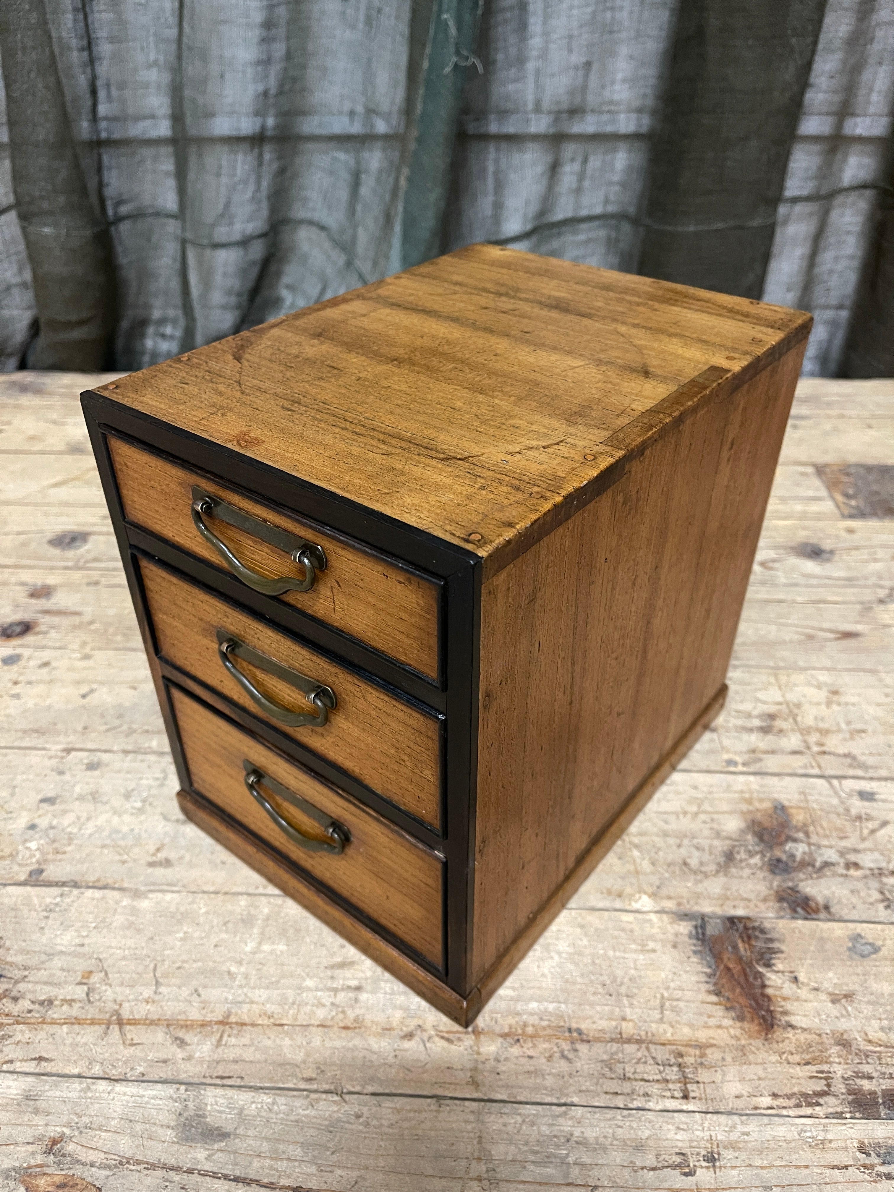Japanese Three-Drawer storage Box - 1930's