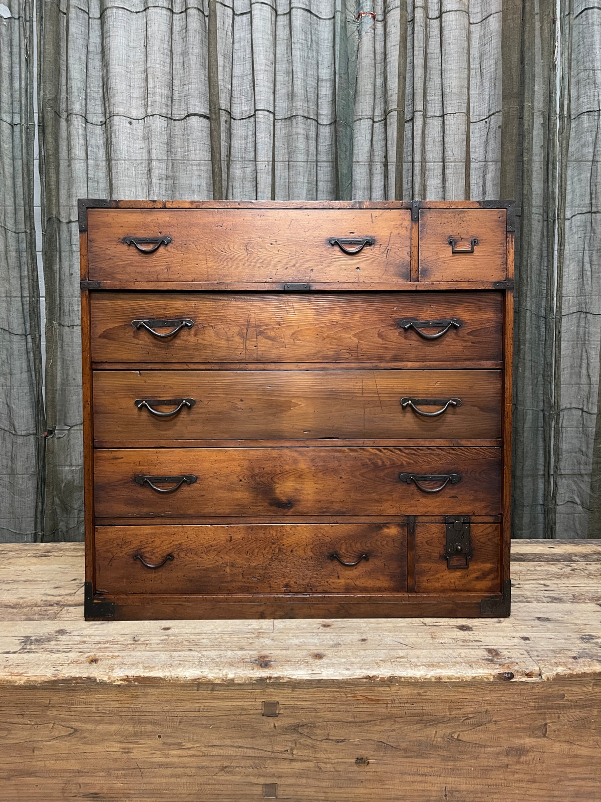 Japanese Isho Dansu, Kimono Storage Chest of Drawers - Cypress | Meiji