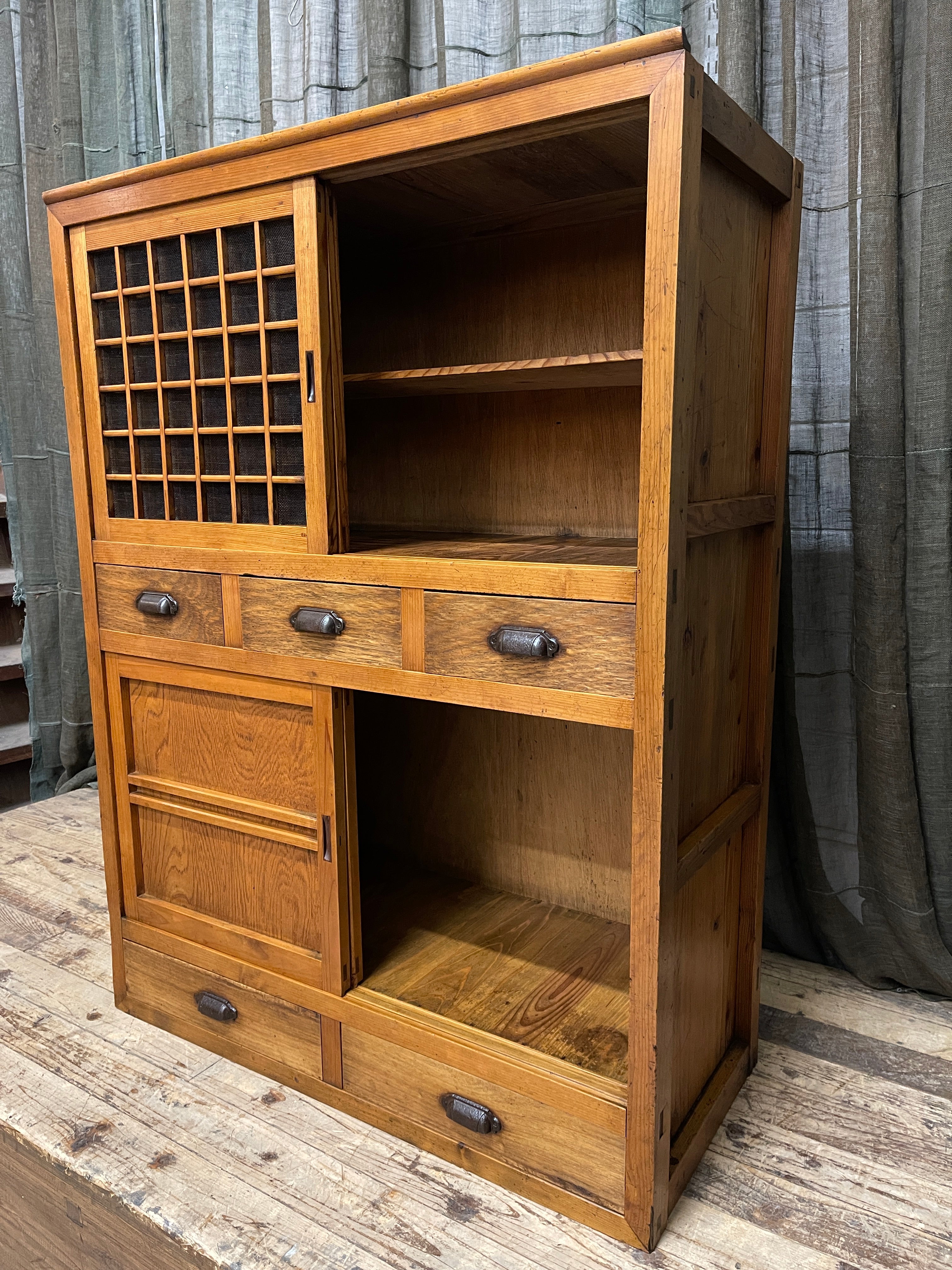 Japanese Mizuya, Kitchen Cabinet - Cedar & Cypress | c.1930
