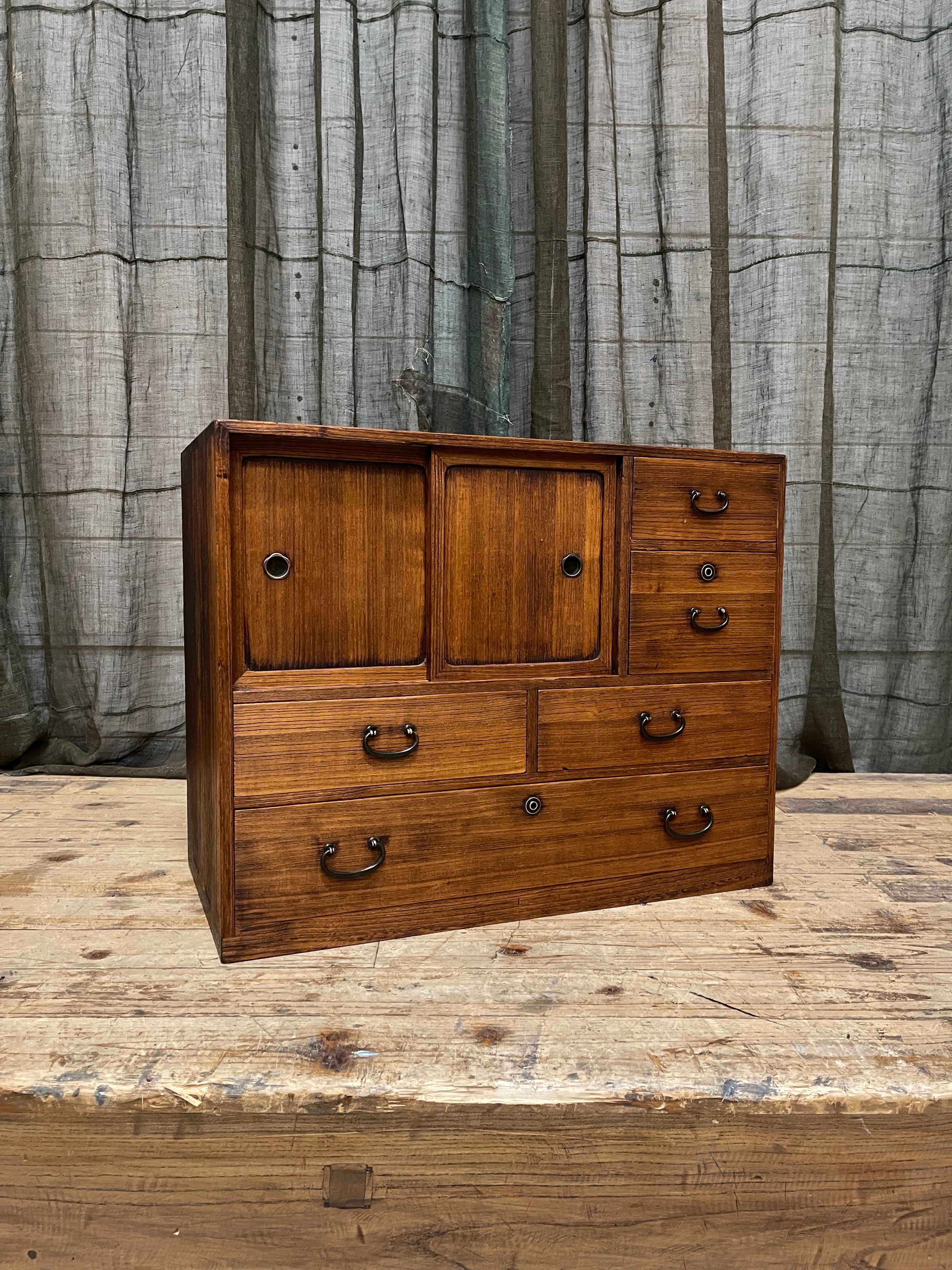 Ko Dansu, Japanese Side Cabinet - Paulownia | Showa