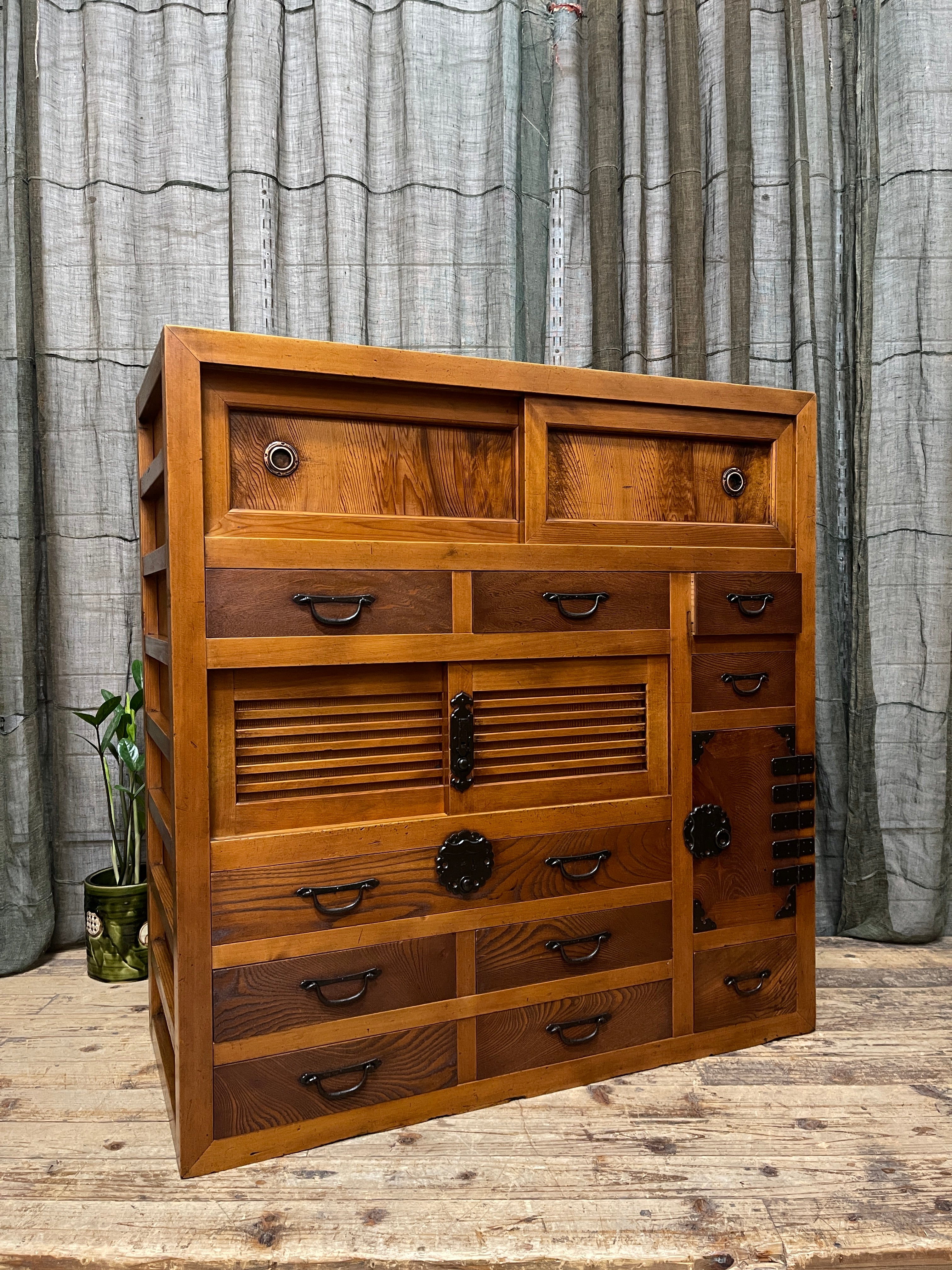 Japanese Choba Dansu, Merchant’s Chest –  Elm & Cedar | Meiji